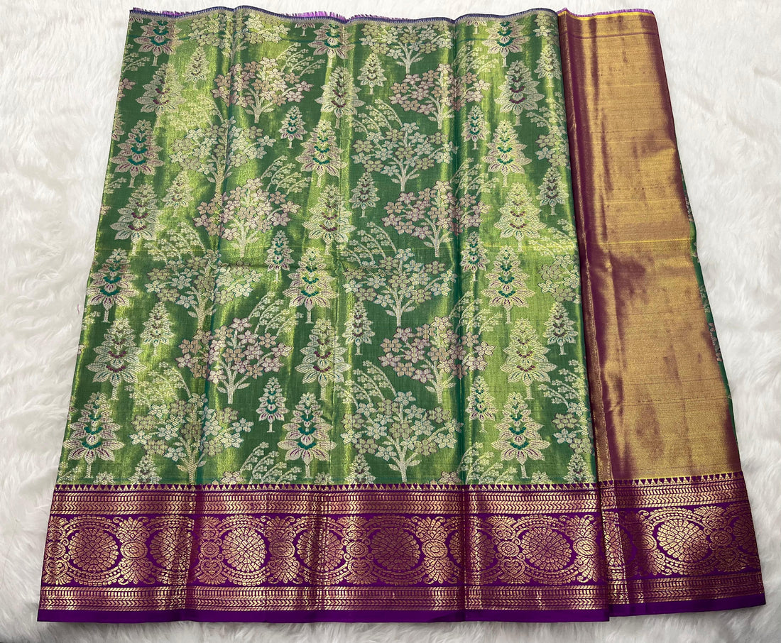 (0–1 Year) Lehenga – Unstitched (Blouse + Material)