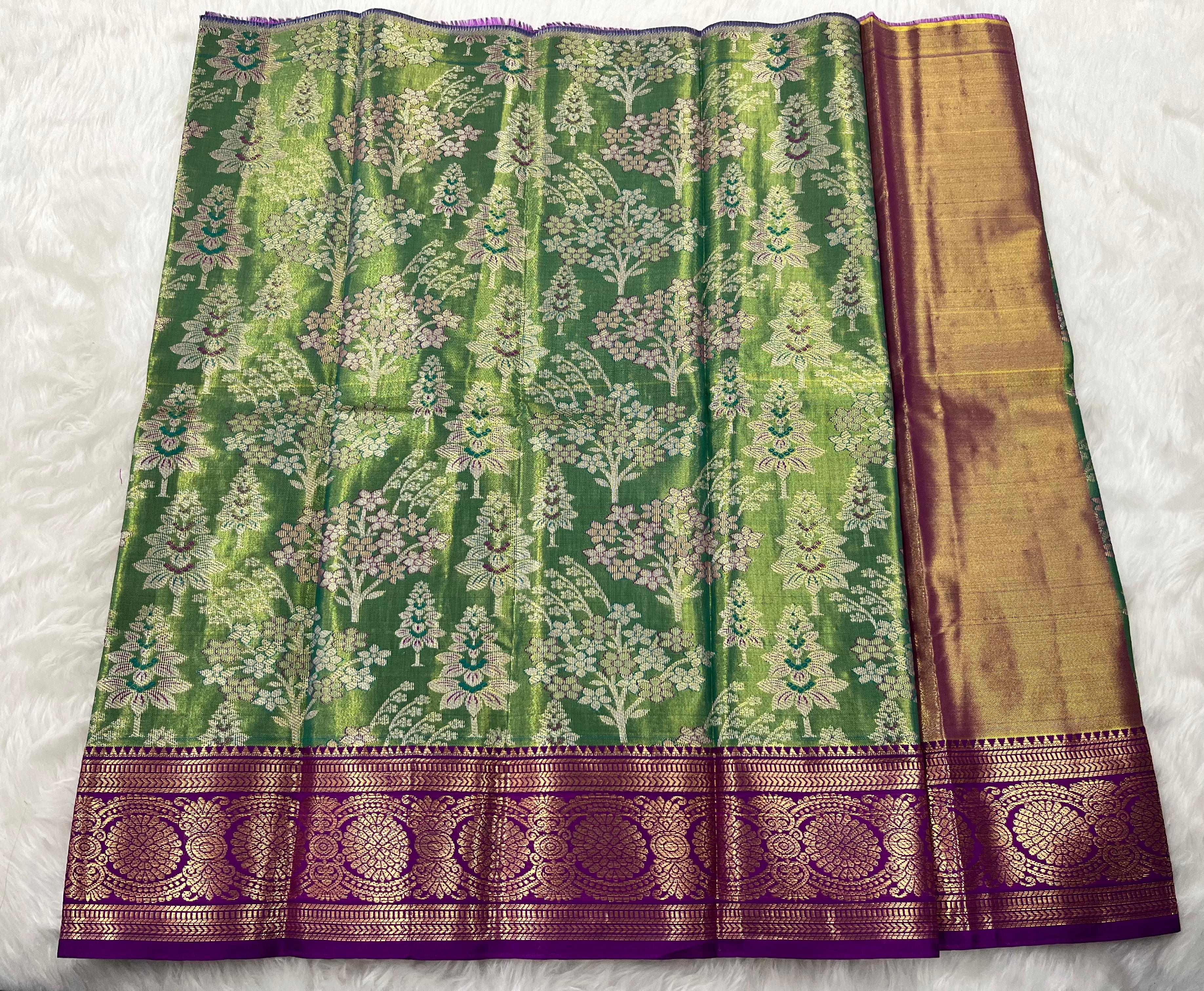 (0–1 Year) Lehenga – Unstitched (Blouse + Material)