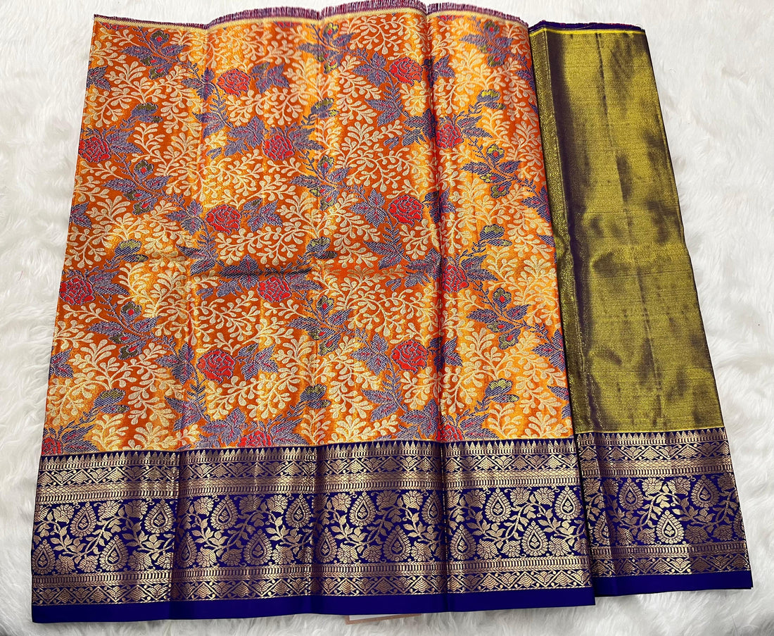 (0–1 Year) Lehenga – Unstitched (Blouse + Material)