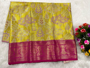 (0–1 Year) Lehenga – Unstitched (Blouse + Material)