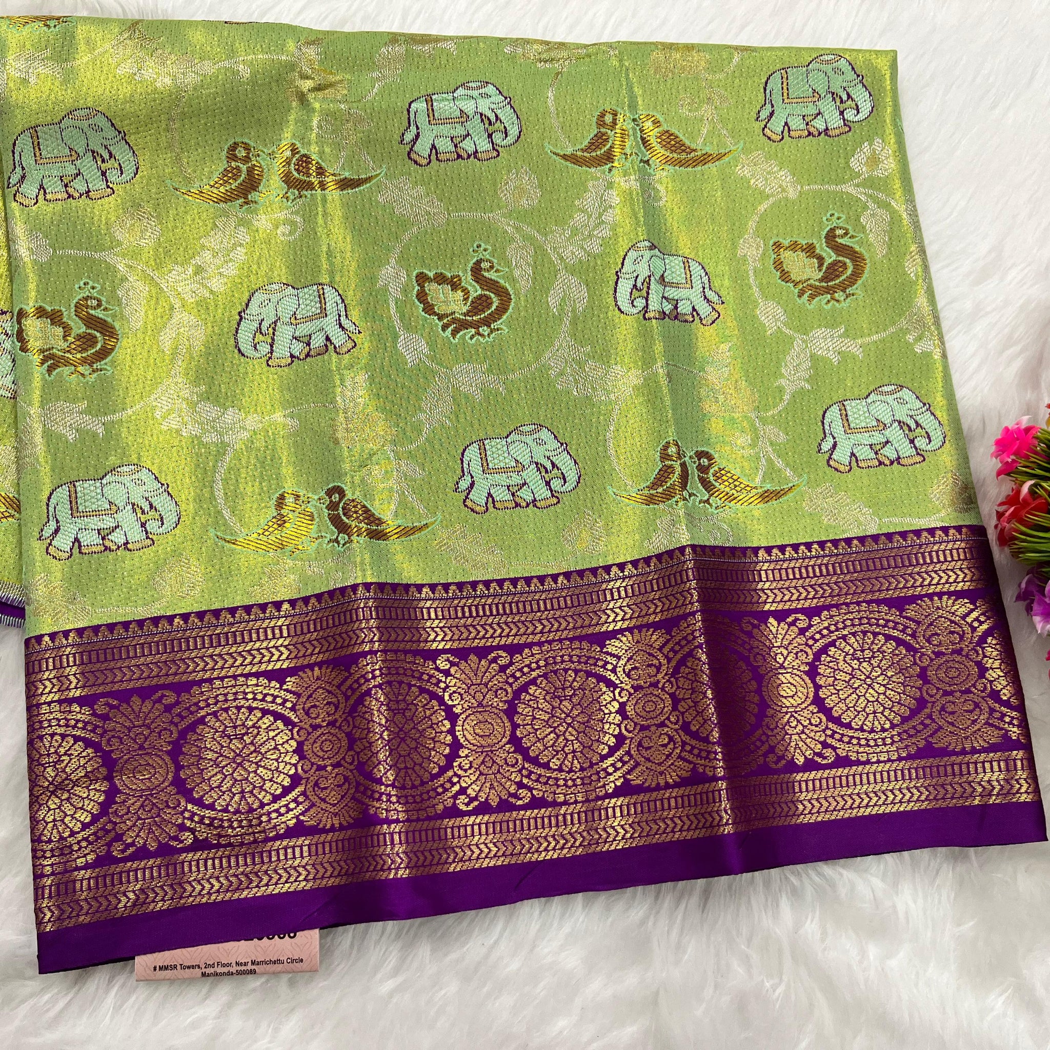 (0–1 Year) Lehenga – Unstitched (Blouse + Material)