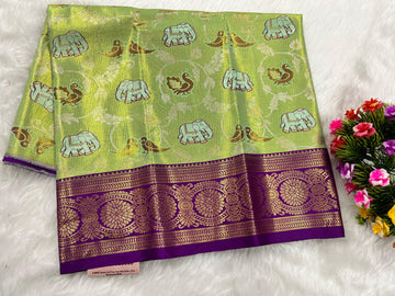 (0–1 Year) Lehenga – Unstitched (Blouse + Material)