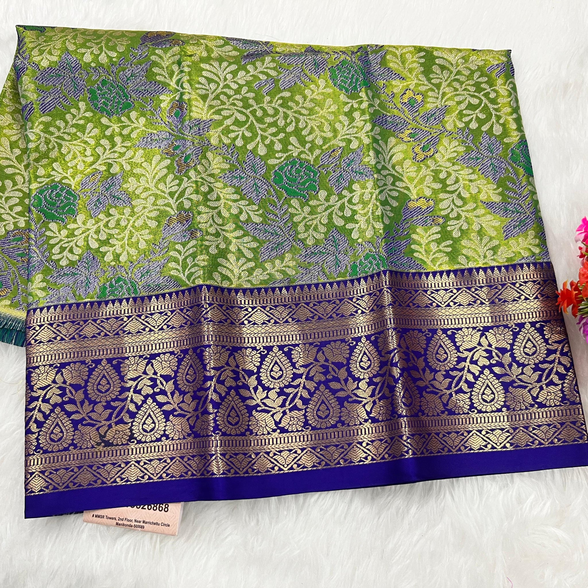 (0–1 Year) Lehenga – Unstitched (Blouse + Material)