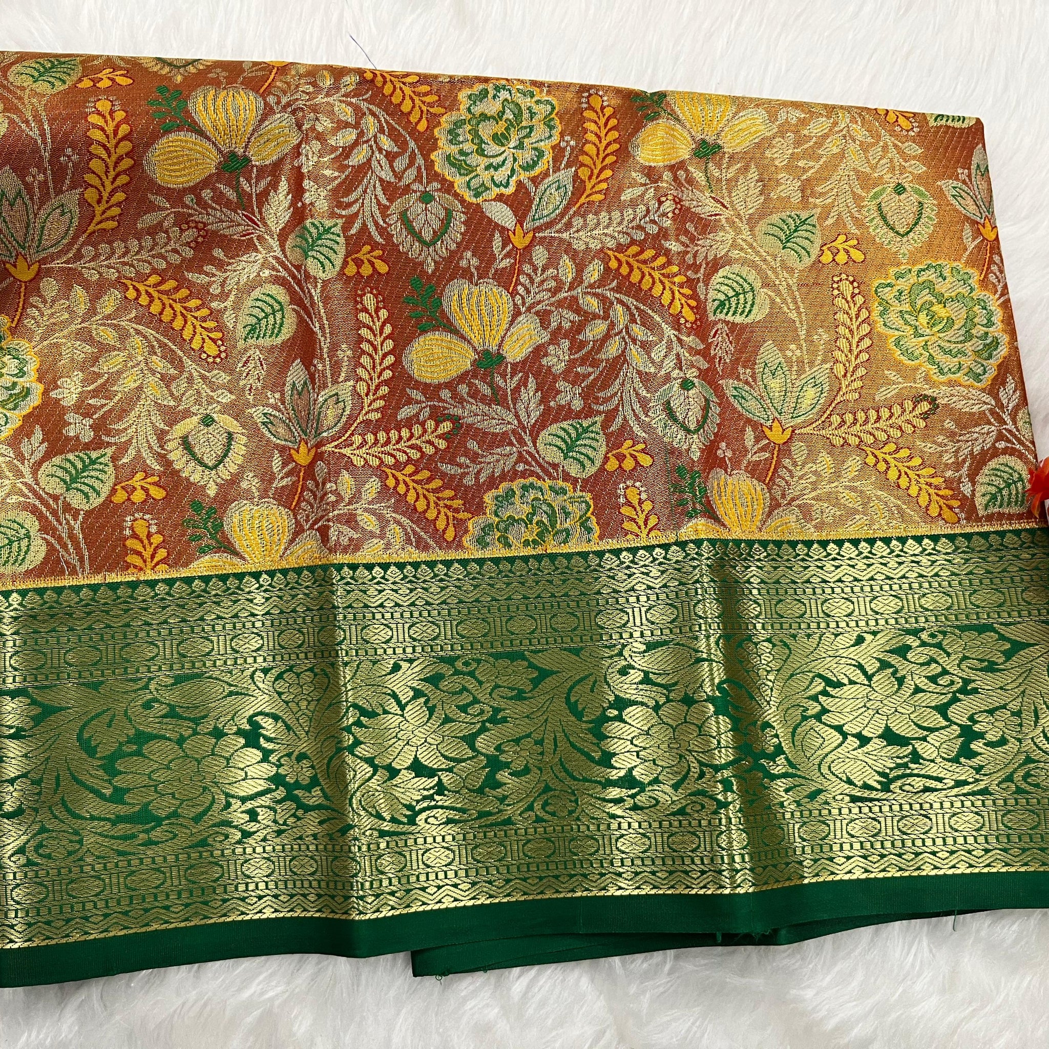 (0–1 Year) Lehenga – Unstitched (Blouse + Material)