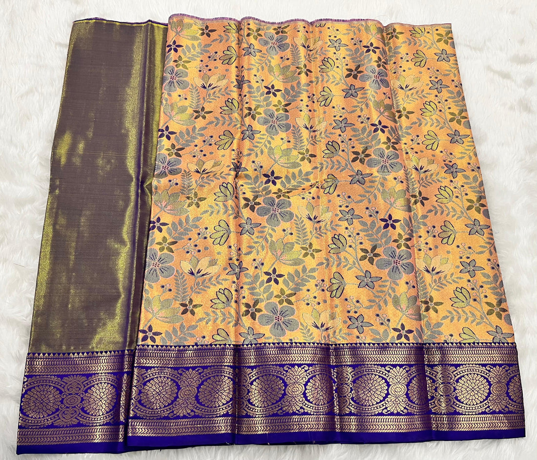 (0–1 Year) Lehenga – Unstitched (Blouse + Material)