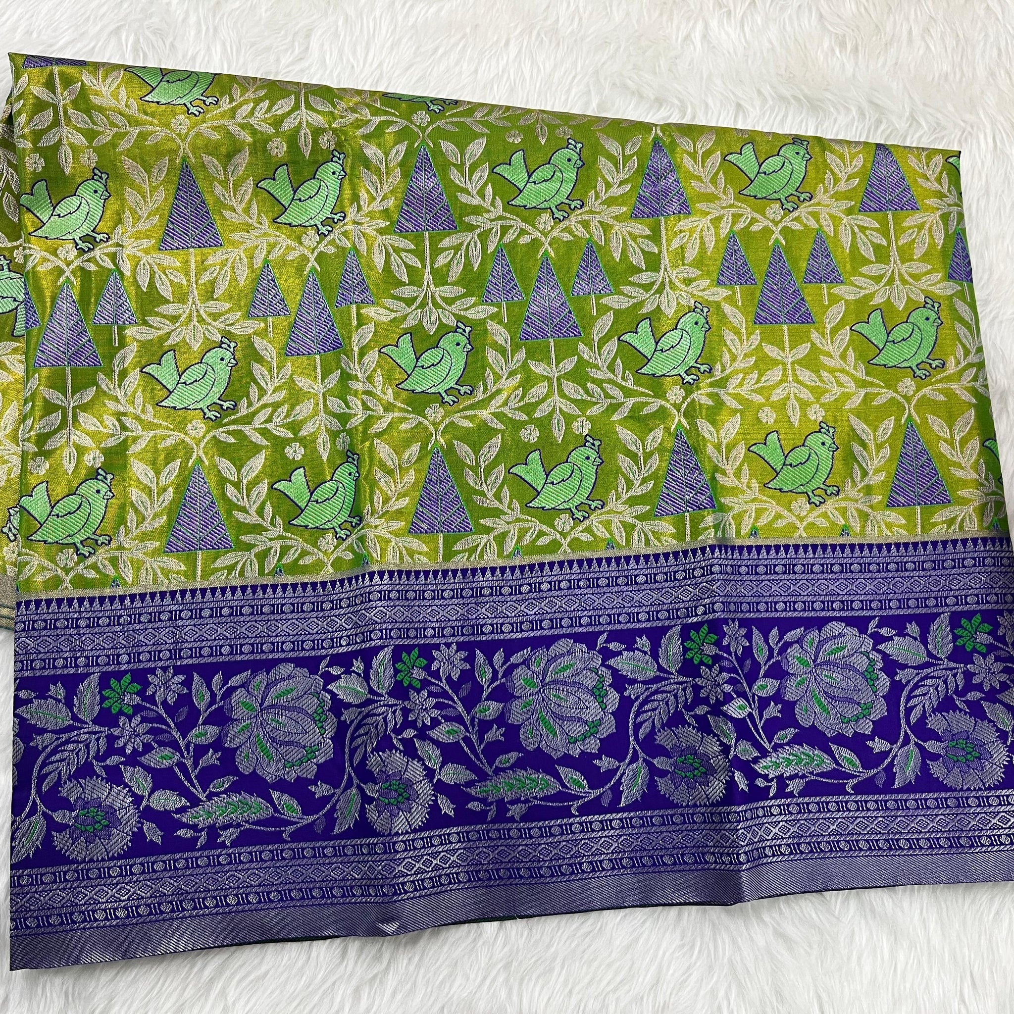 (2–5 Years) Lehenga -  Unstitched (Blouse + Material)