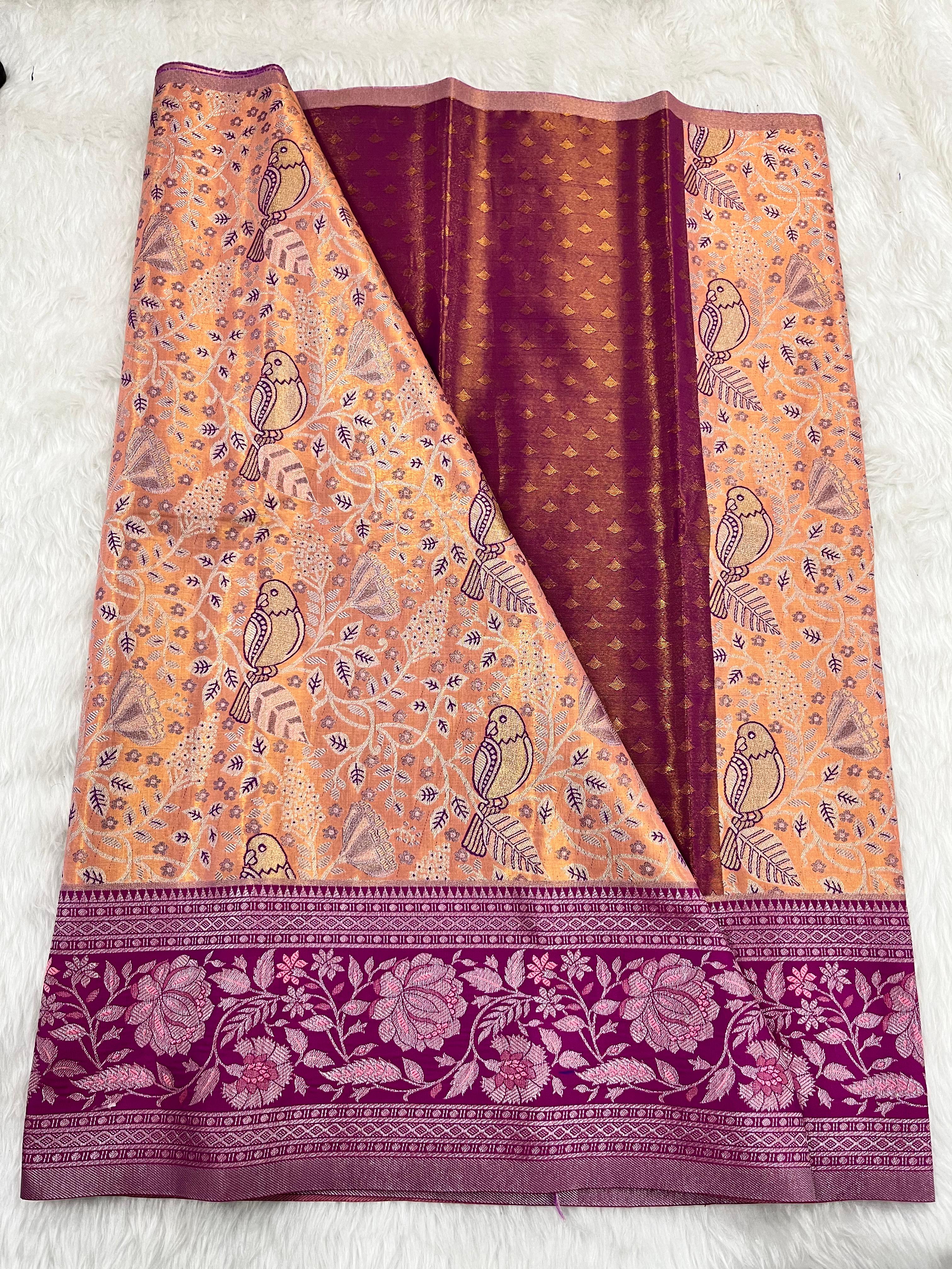 (2–5 Years) Lehenga -  Unstitched (Blouse + Material)