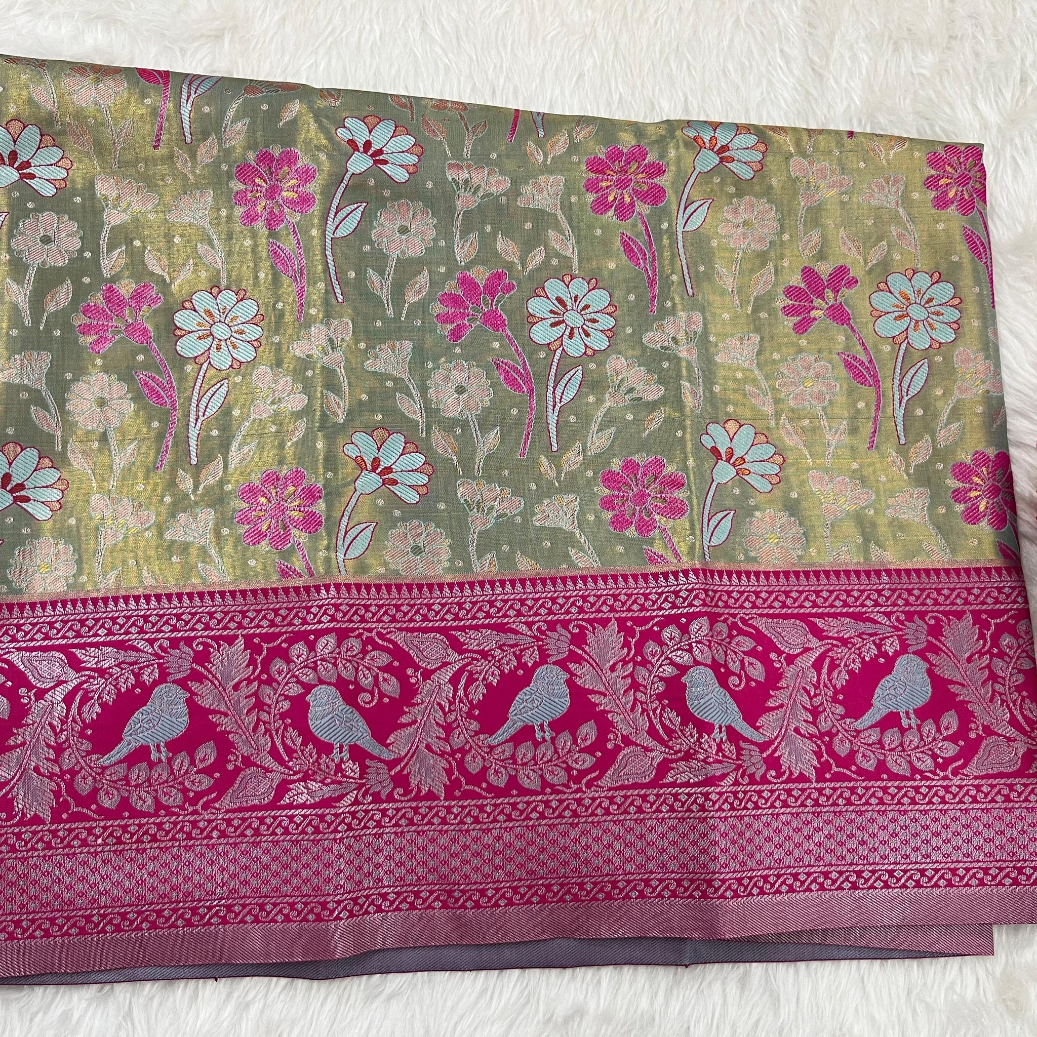 (2–5 Years) Lehenga -  Unstitched (Blouse + Material)