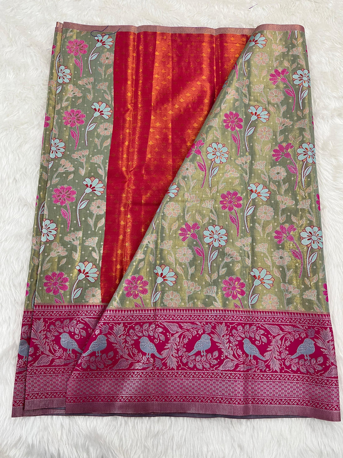 (2–5 Years) Lehenga -  Unstitched (Blouse + Material)