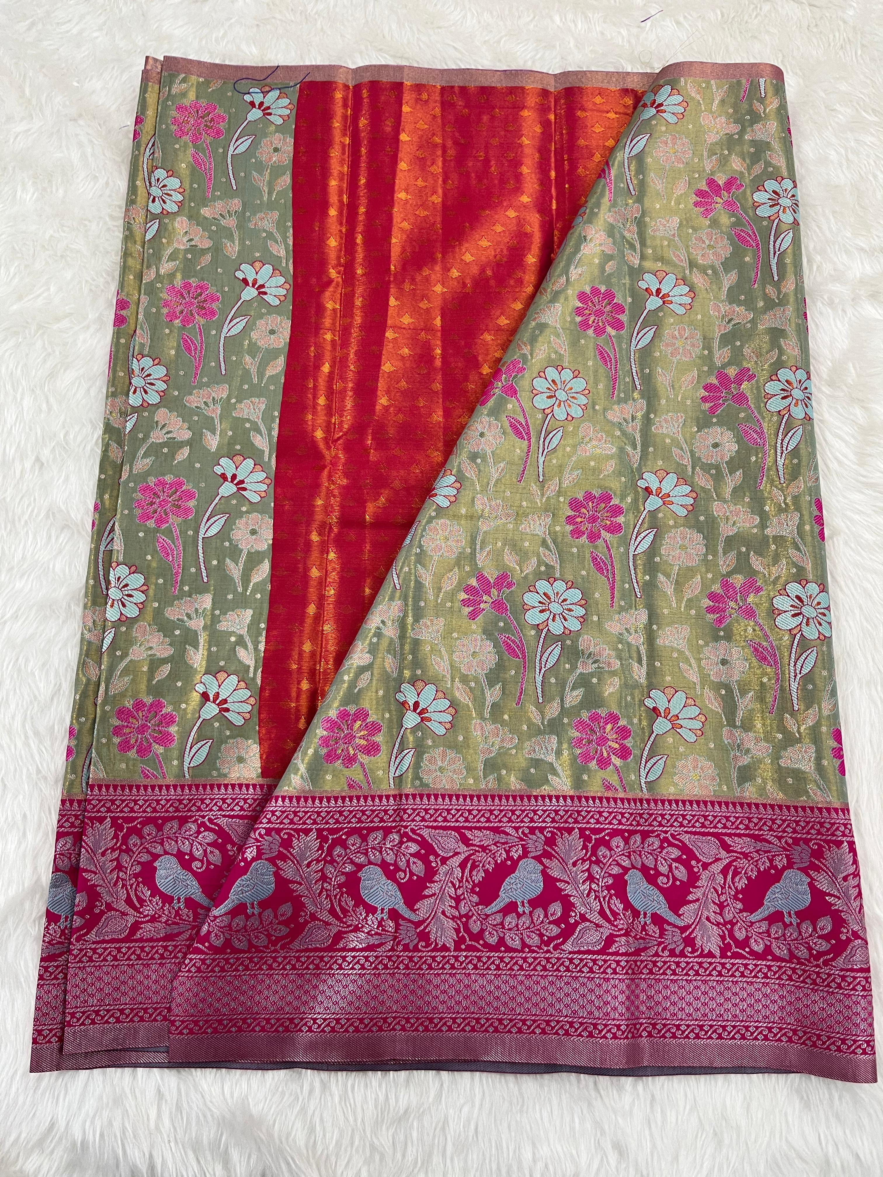 (2–5 Years) Lehenga -  Unstitched (Blouse + Material)