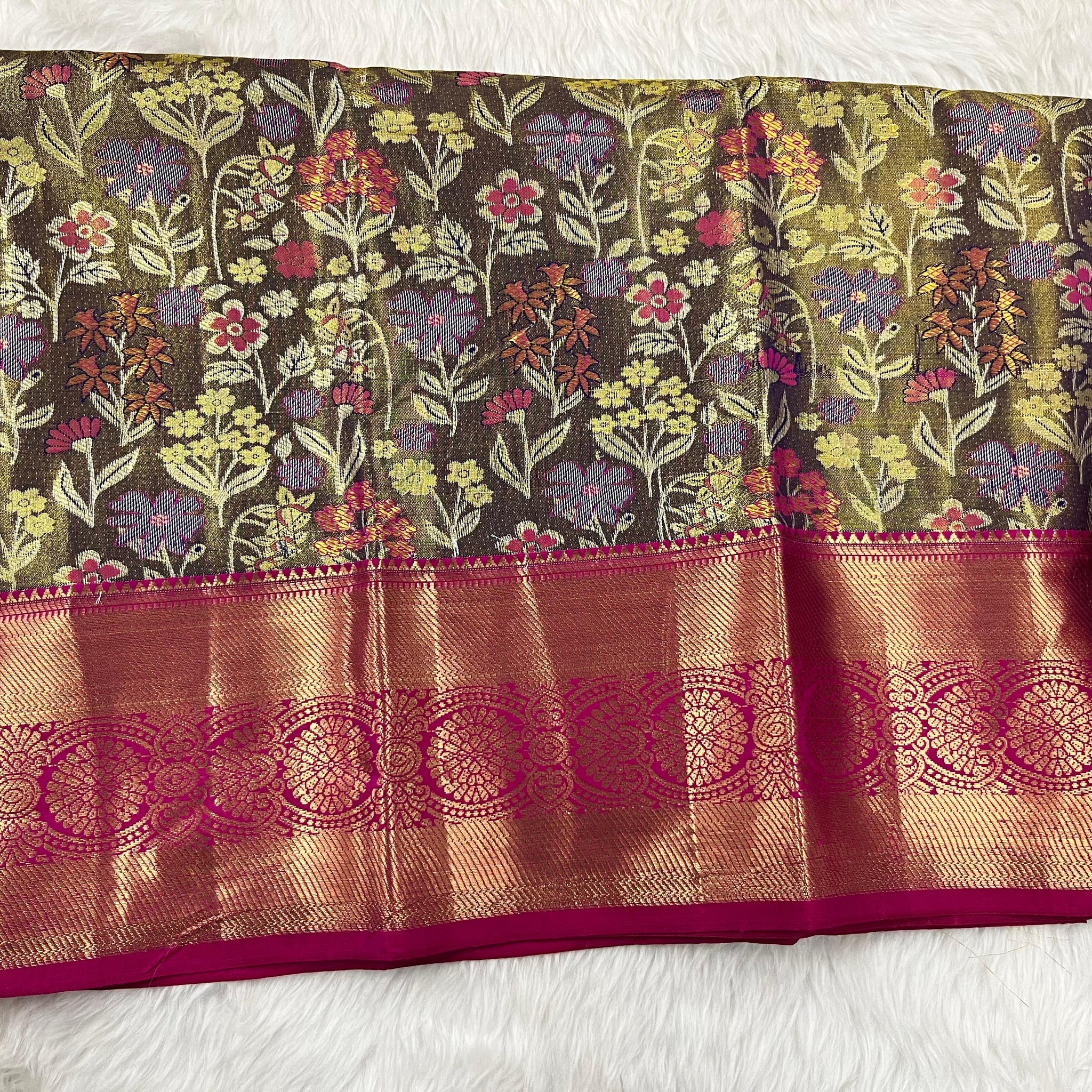 (2–5 Years) Lehenga -  Unstitched (Blouse + Material)