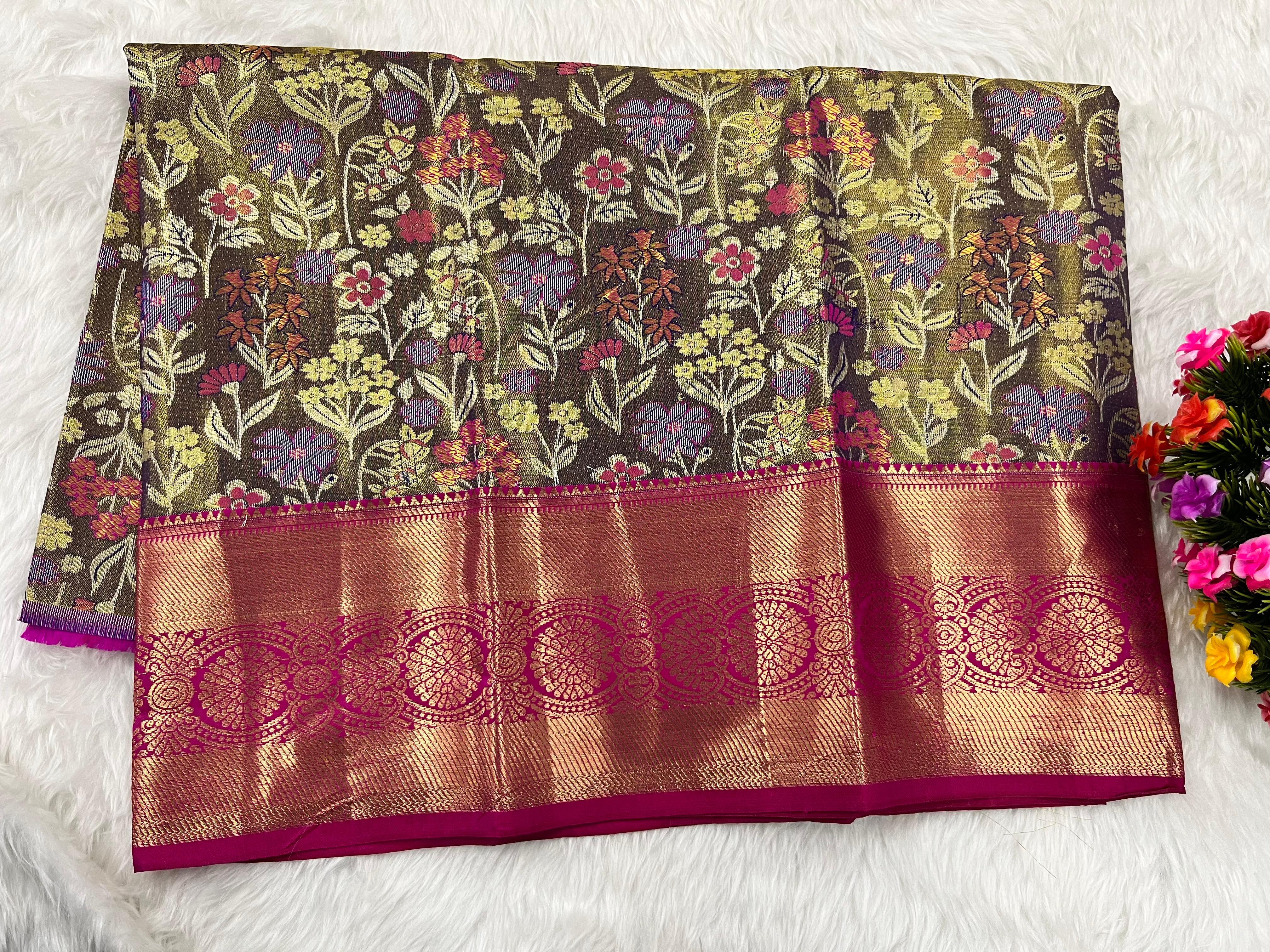 (2–5 Years) Lehenga -  Unstitched (Blouse + Material)