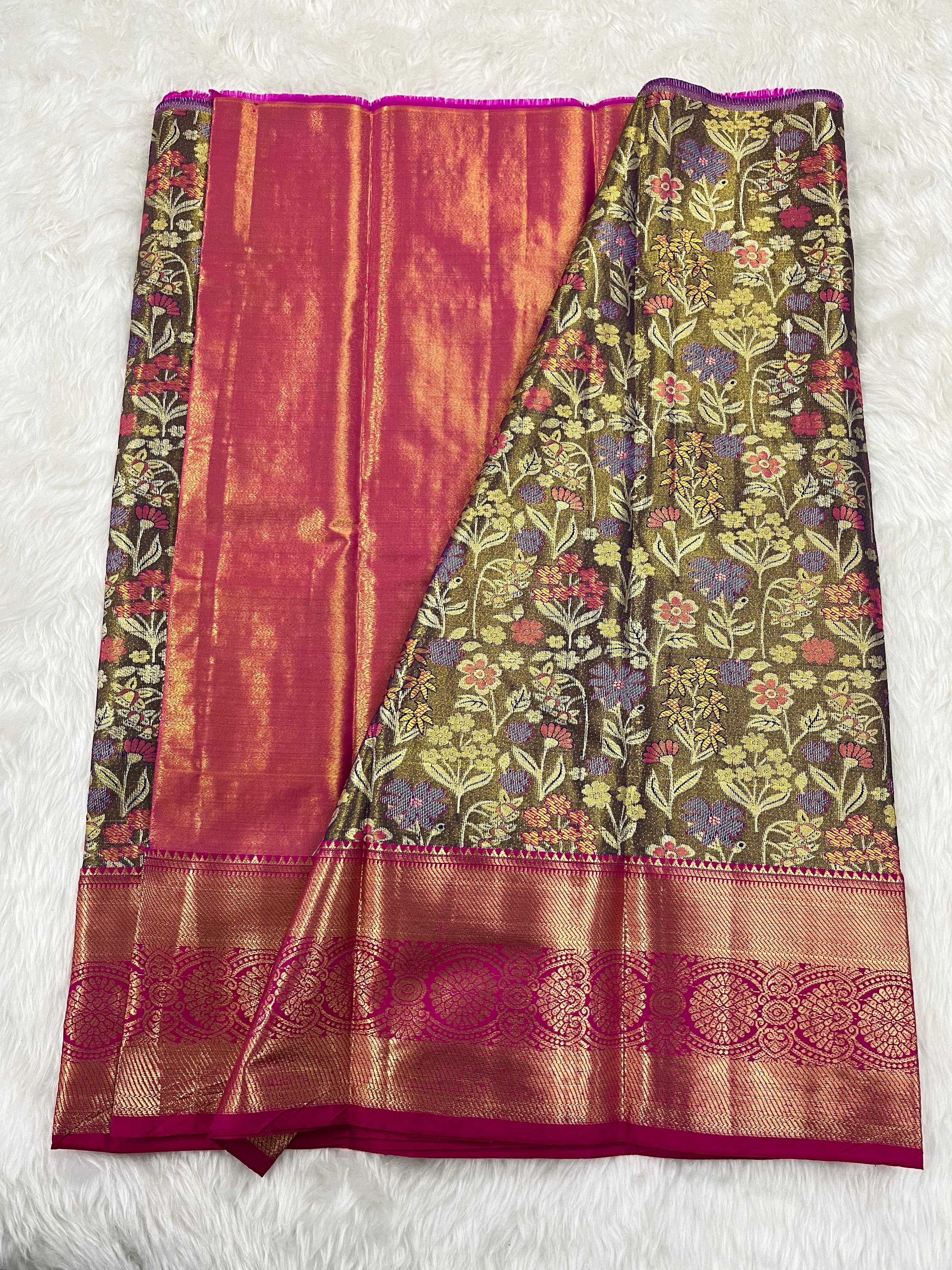 (2–5 Years) Lehenga -  Unstitched (Blouse + Material)