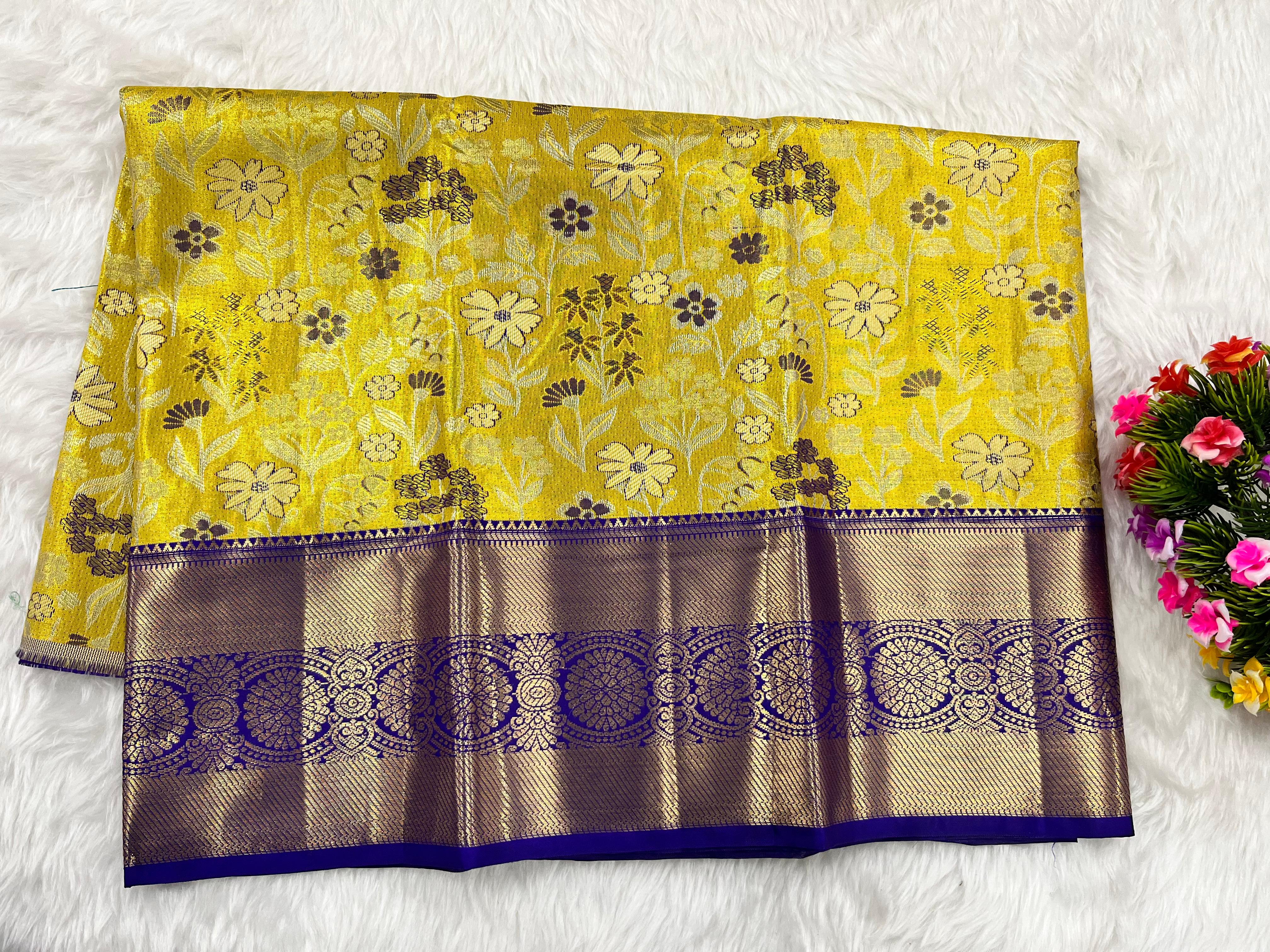 (2–5 Years) Lehenga -  Unstitched (Blouse + Material)