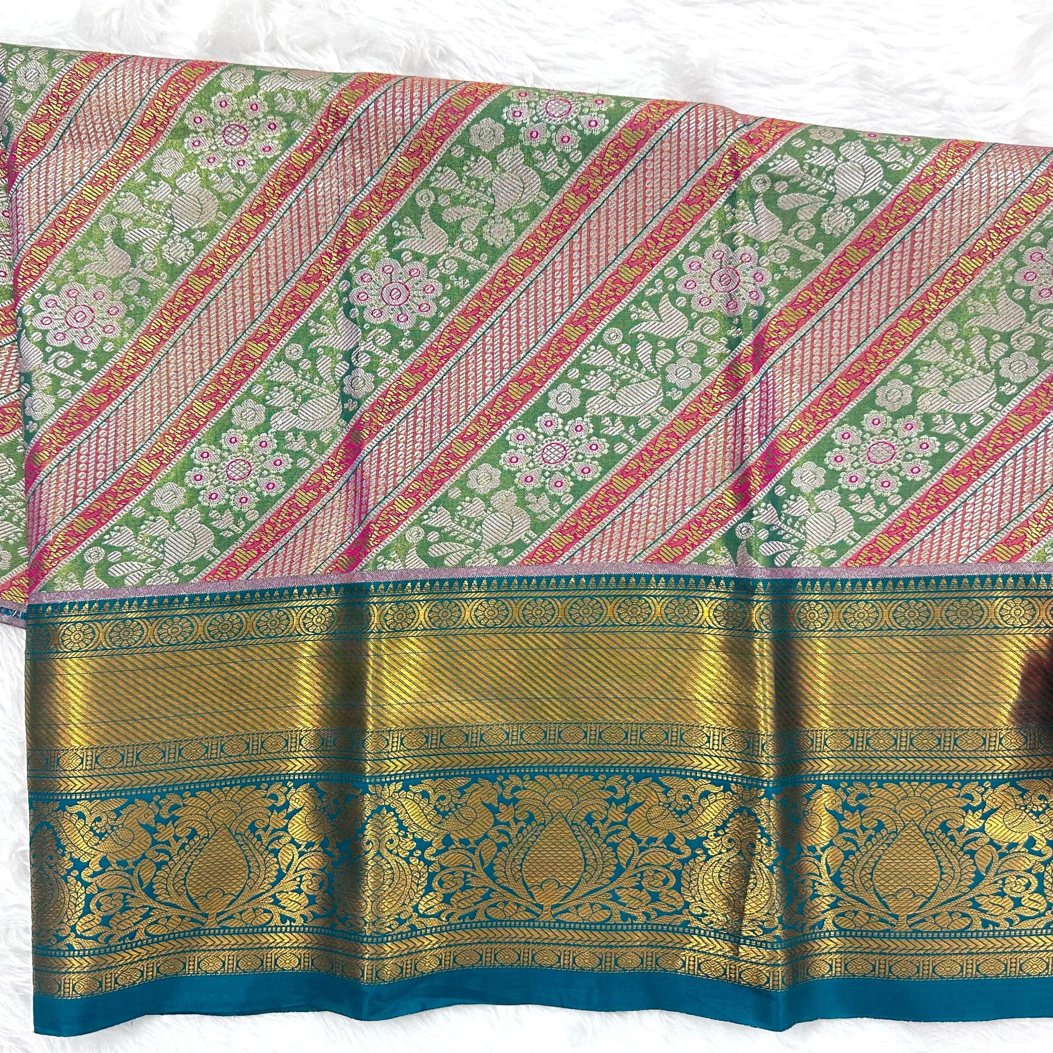 (2–5 Years) Lehenga -  Unstitched (Blouse + Material)