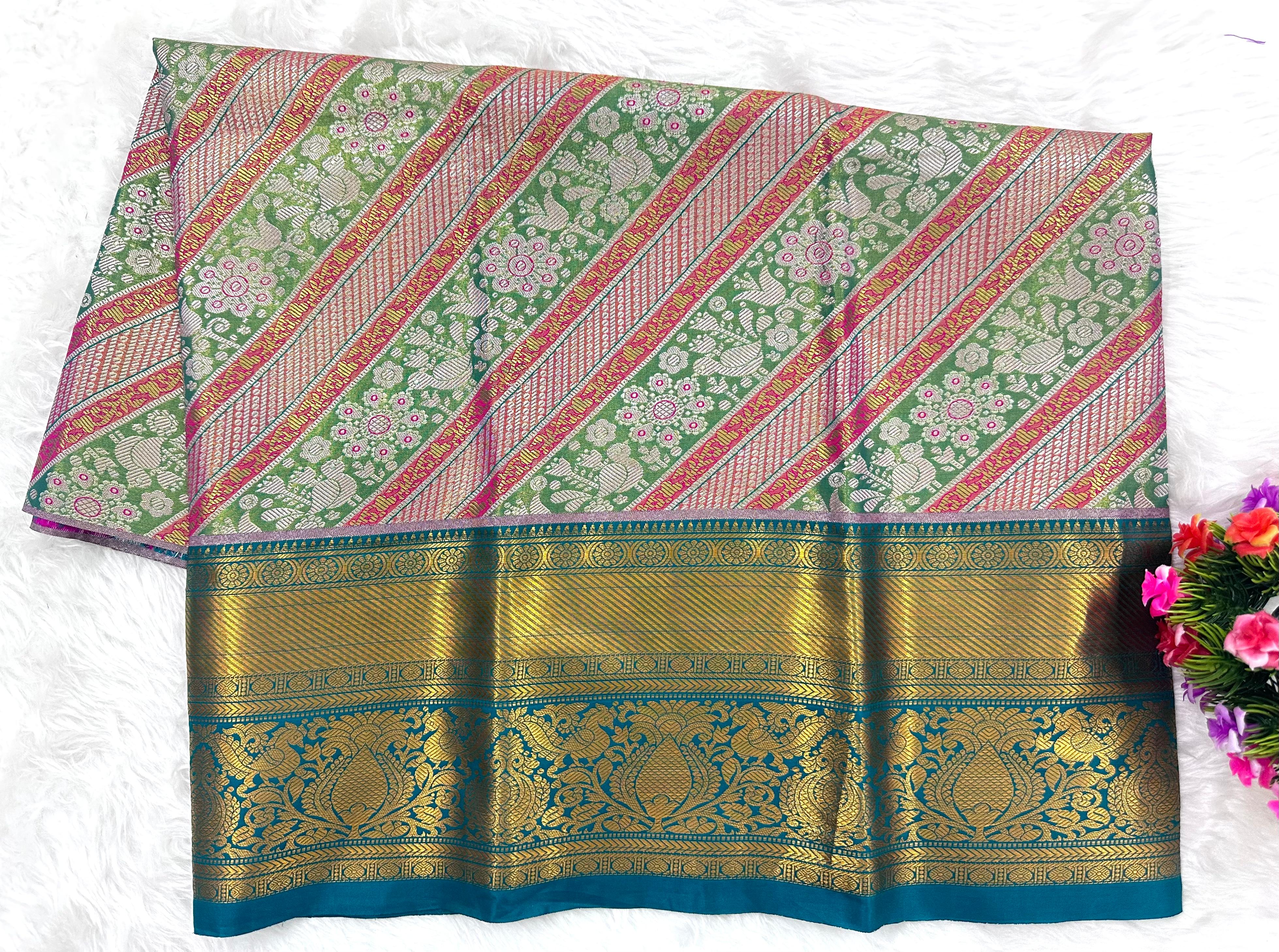 (2–5 Years) Lehenga -  Unstitched (Blouse + Material)