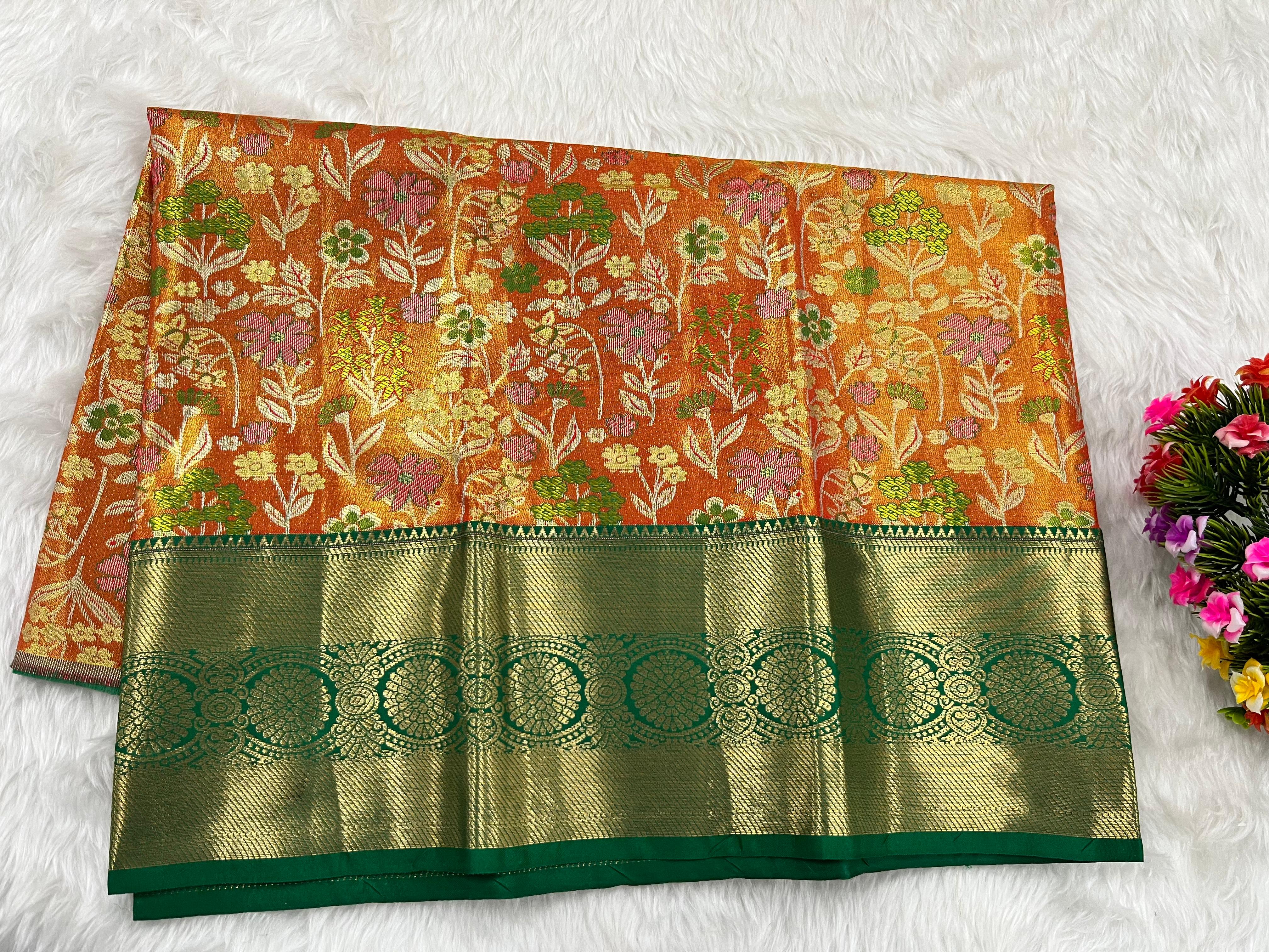(2–5 Years) Lehenga -  Unstitched (Blouse + Material)