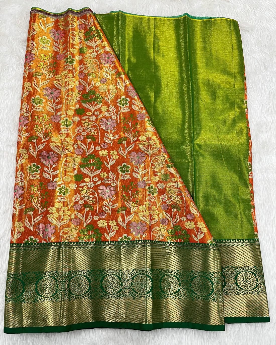 (2–5 Years) Lehenga -  Unstitched (Blouse + Material)