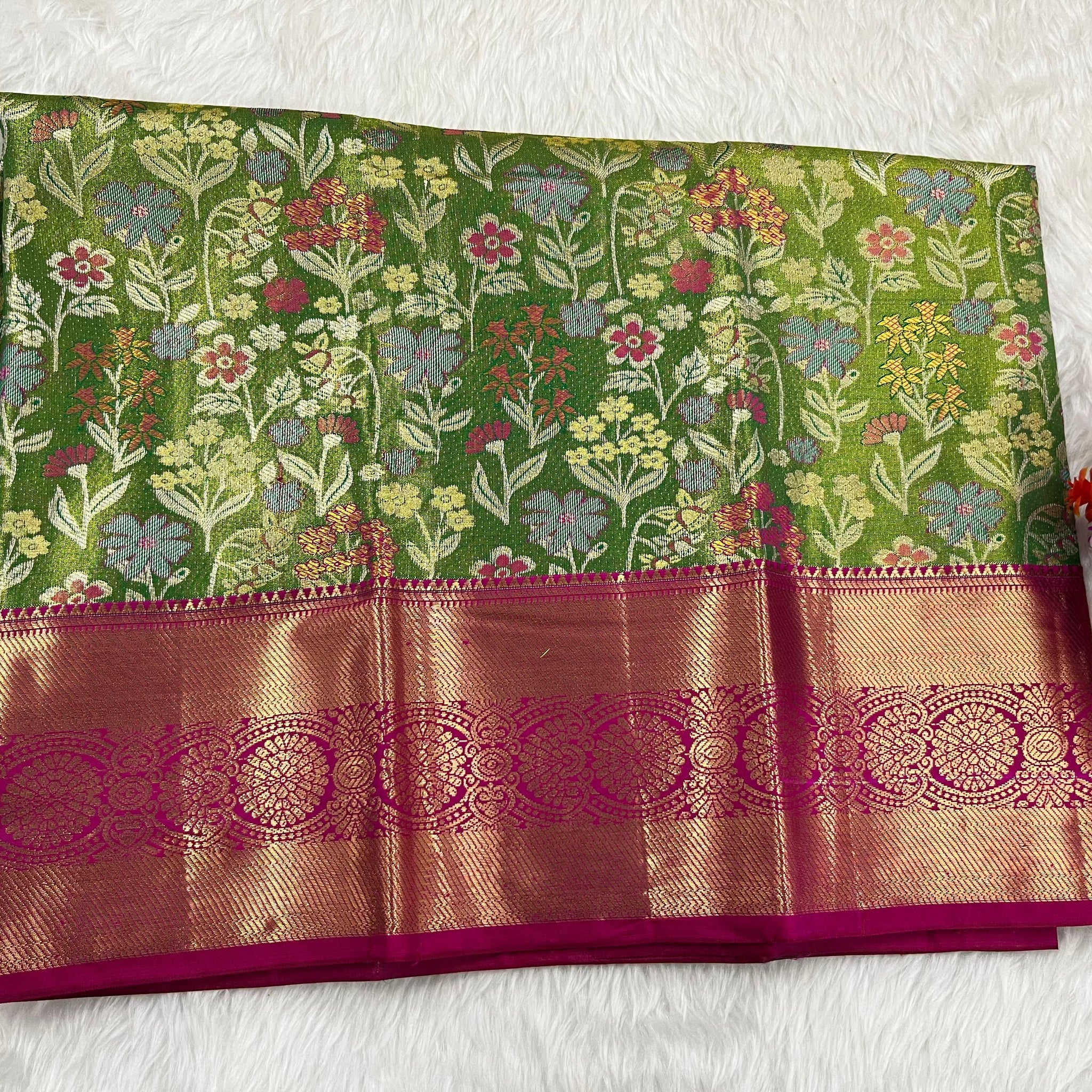 (2–5 Years) Lehenga -  Unstitched (Blouse + Material)