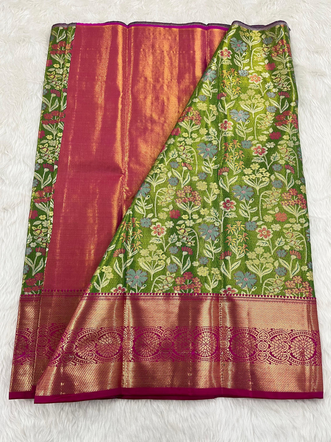 (2–5 Years) Lehenga -  Unstitched (Blouse + Material)