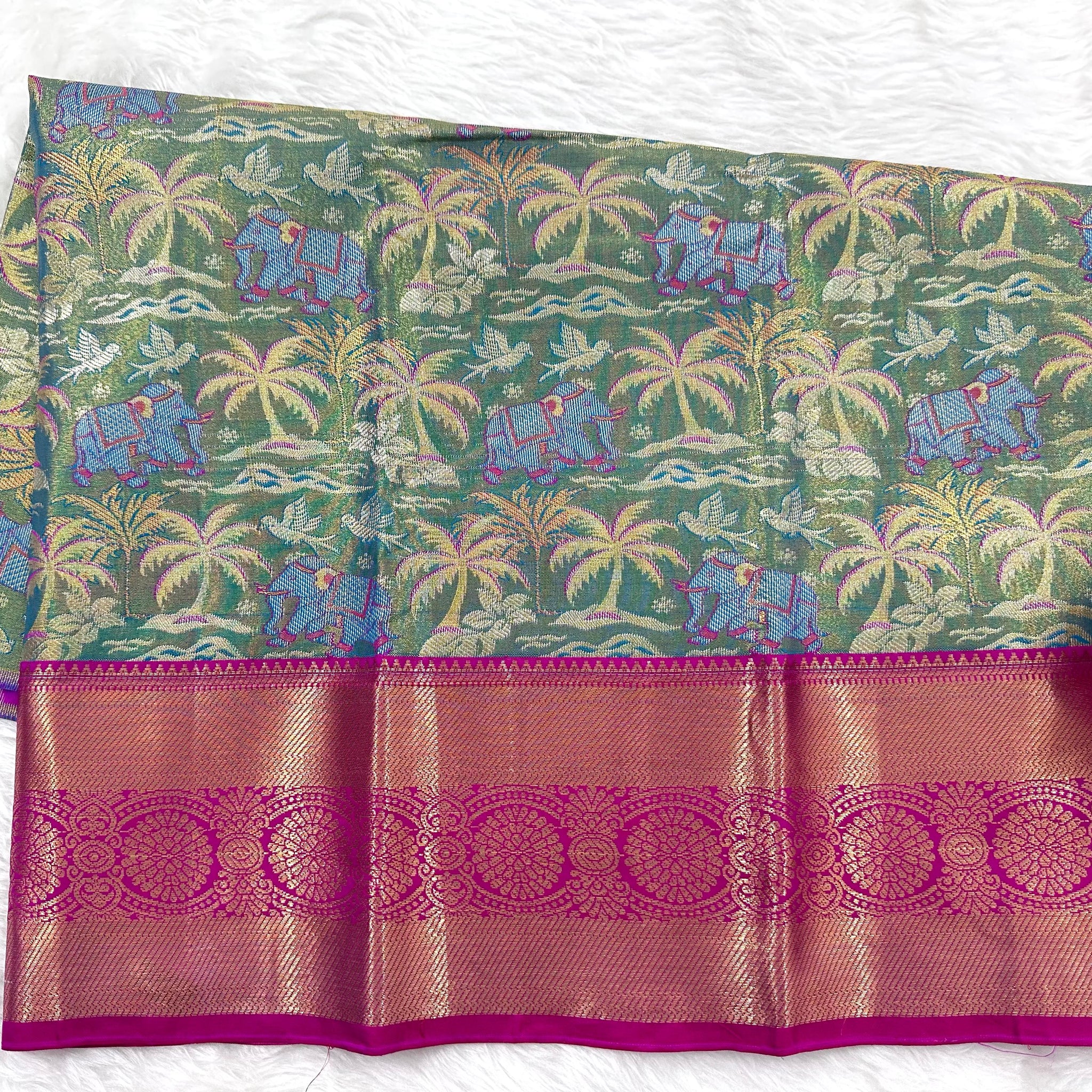 (2–5 Years) Lehenga -  Unstitched (Blouse + Material)