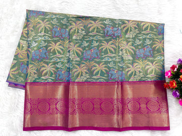 (2–5 Years) Lehenga -  Unstitched (Blouse + Material)