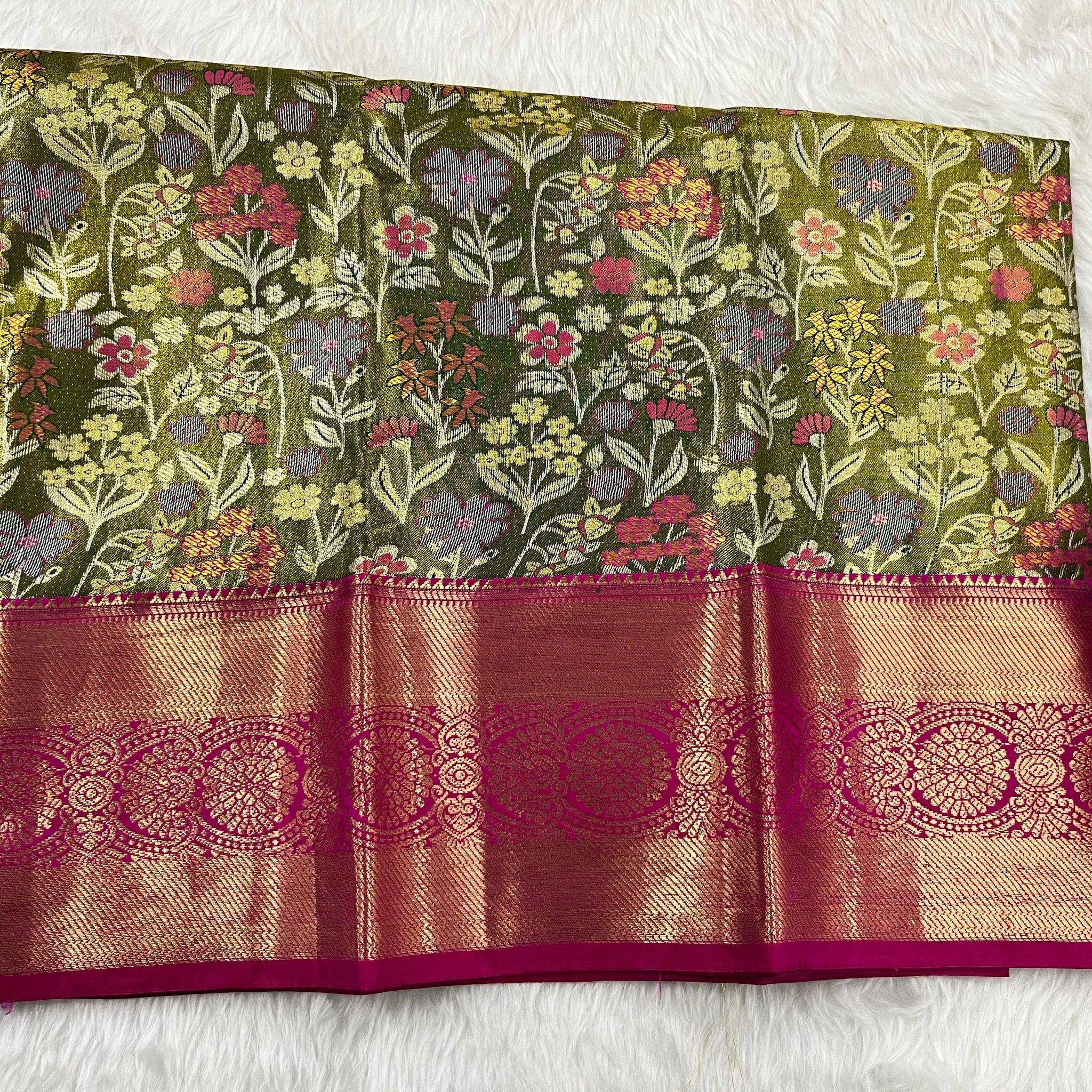 (2–5 Years) Lehenga -  Unstitched (Blouse + Material)