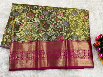 (2–5 Years) Lehenga -  Unstitched (Blouse + Material)