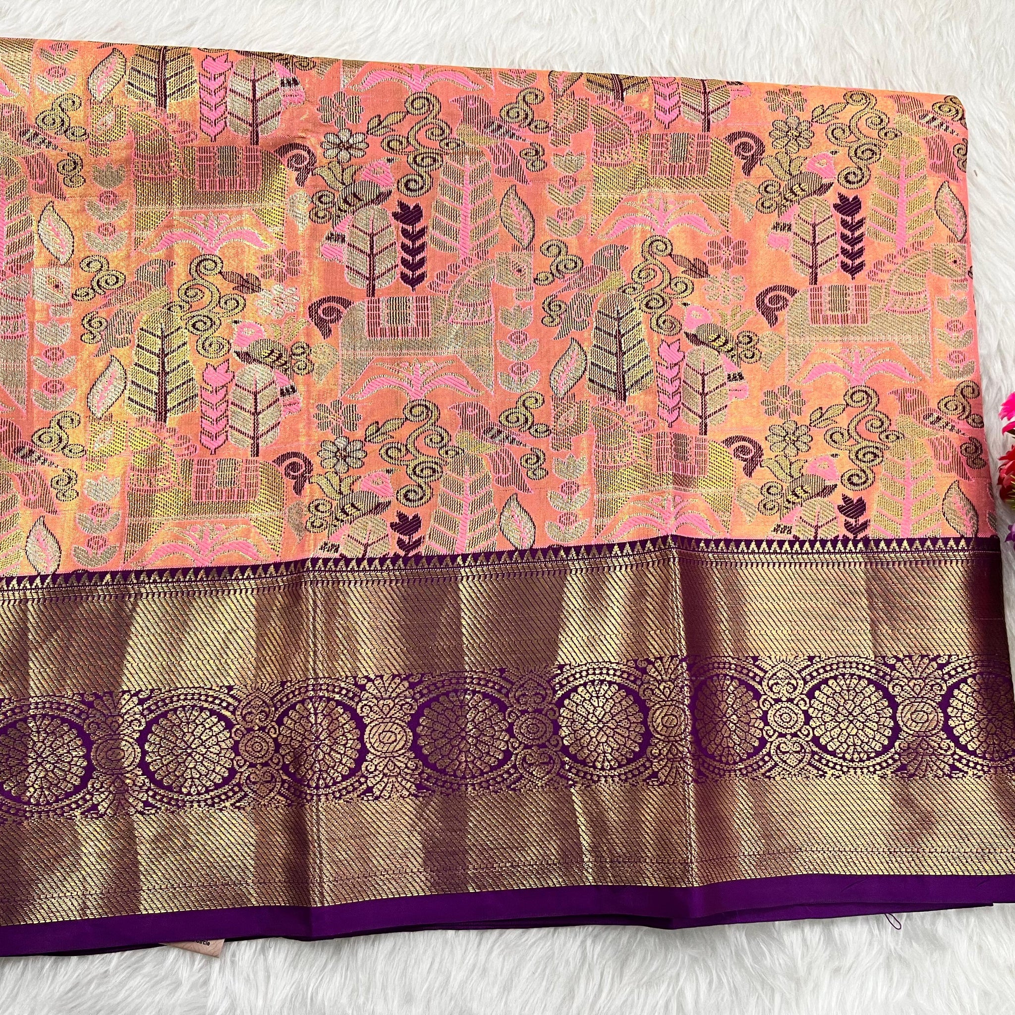 (2–5 Years) Lehenga -  Unstitched (Blouse + Material)