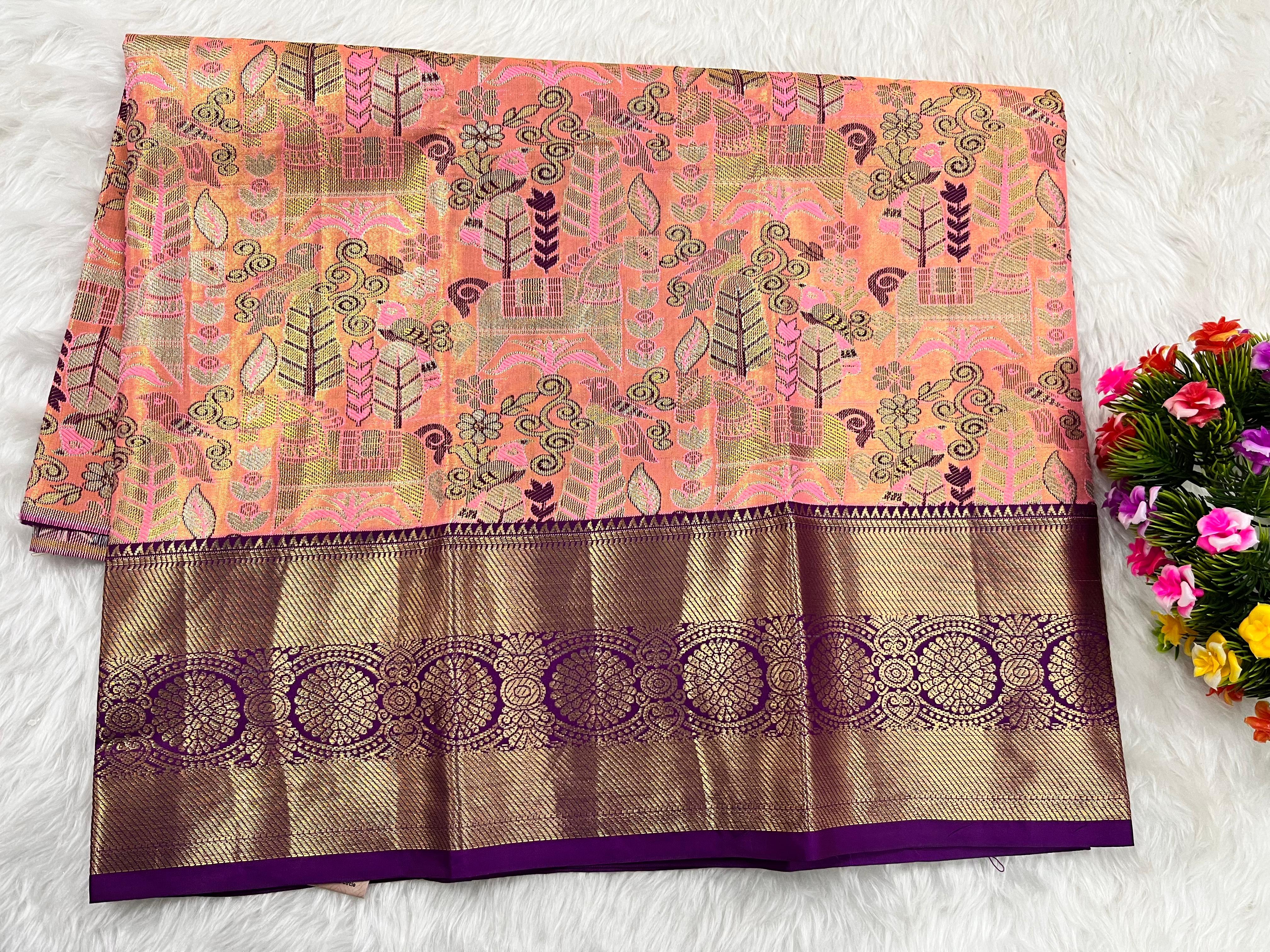 (2–5 Years) Lehenga -  Unstitched (Blouse + Material)