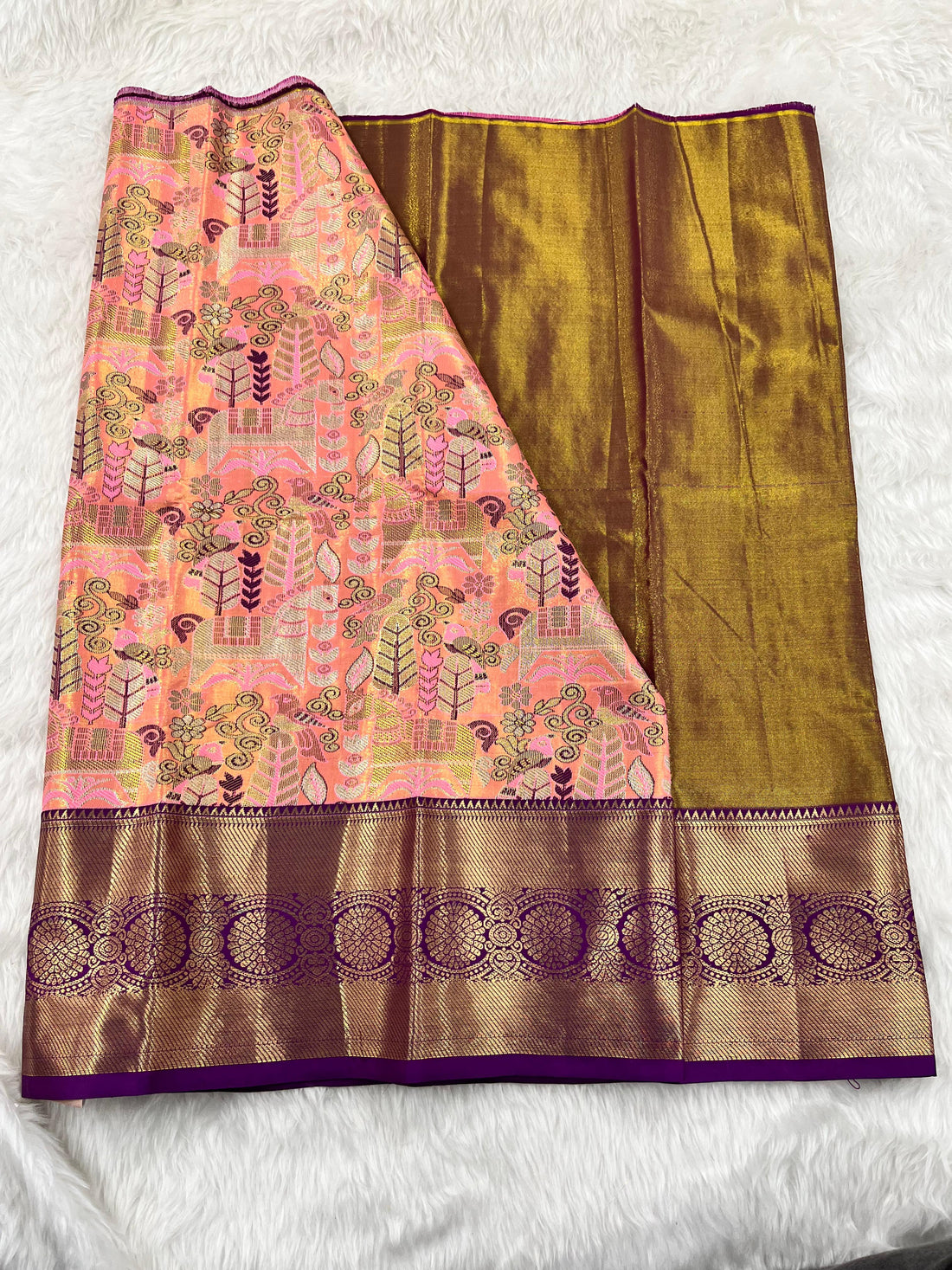 (2–5 Years) Lehenga -  Unstitched (Blouse + Material)