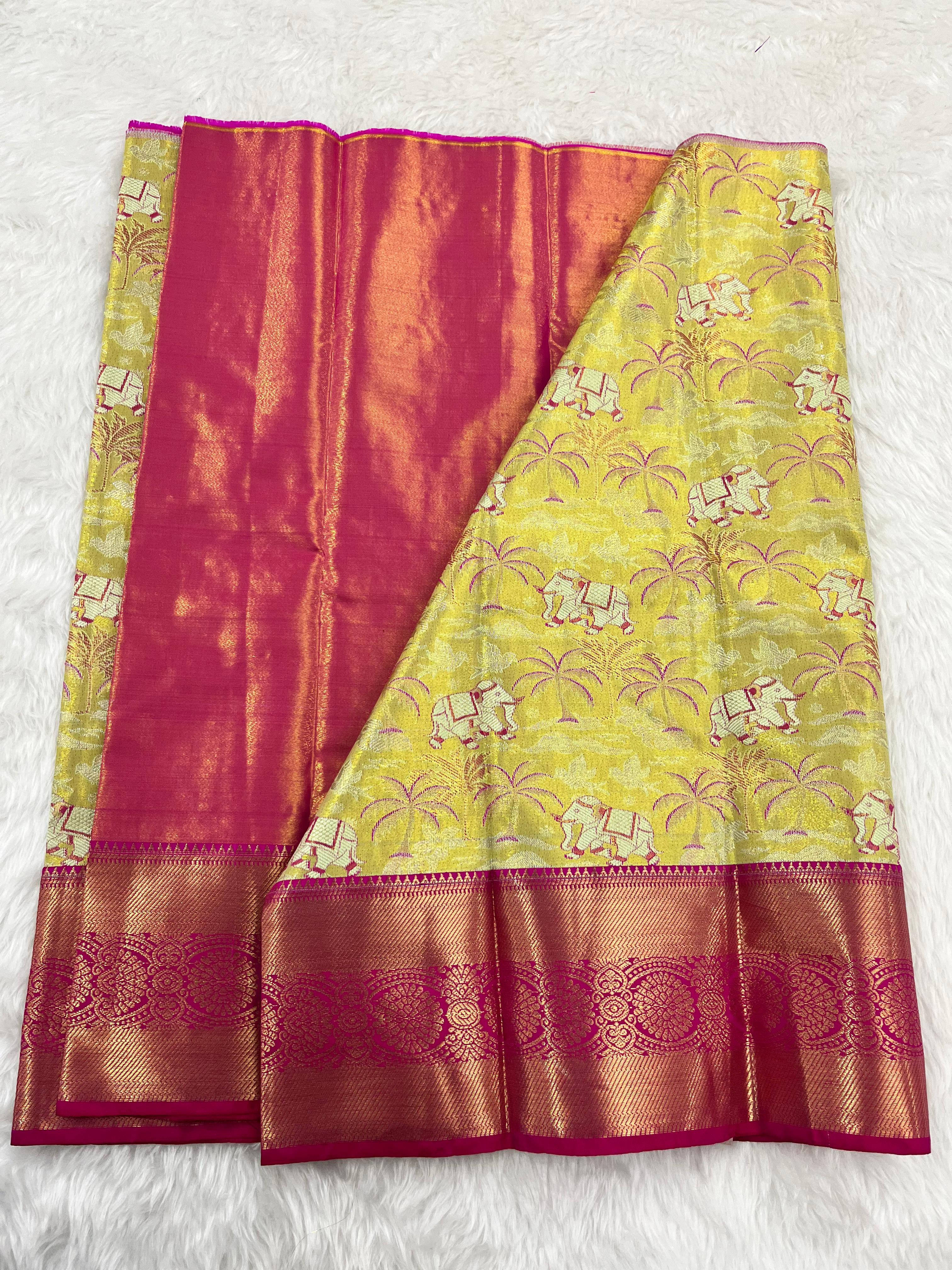 (2–5 Years) Lehenga -  Unstitched (Blouse + Material)