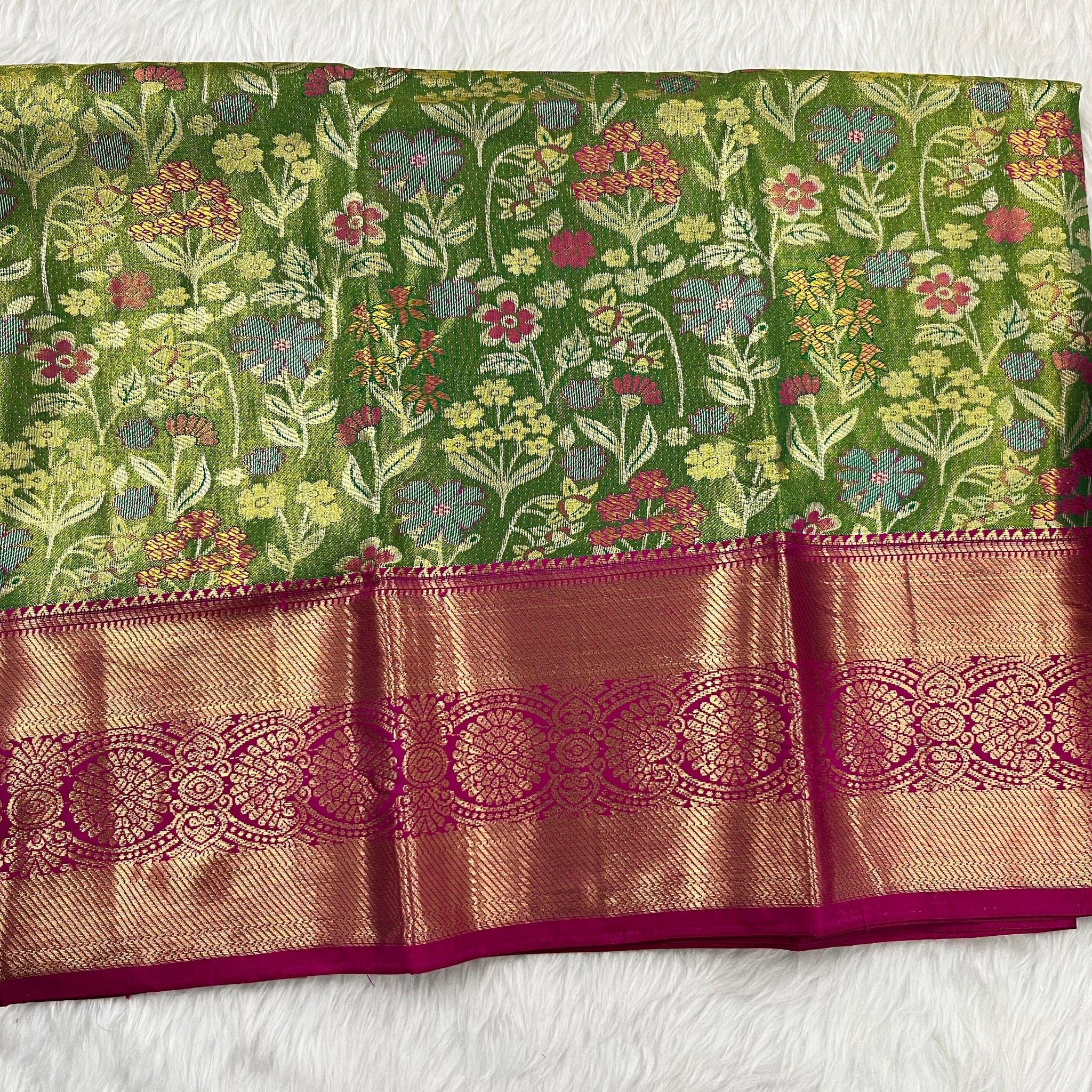 (2–5 Years) Lehenga -  Unstitched (Blouse + Material)