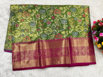 (2–5 Years) Lehenga -  Unstitched (Blouse + Material)