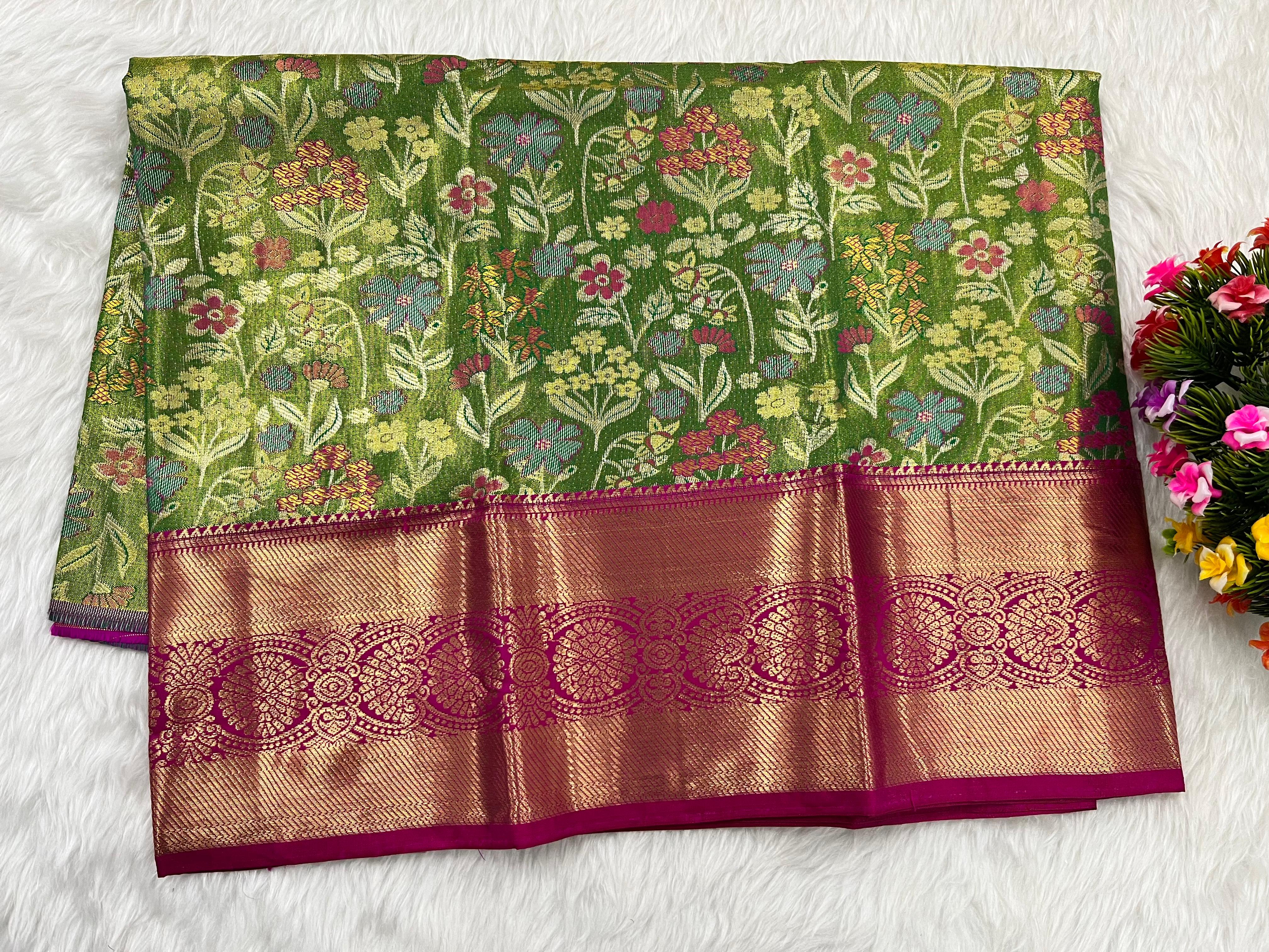 (2–5 Years) Lehenga -  Unstitched (Blouse + Material)