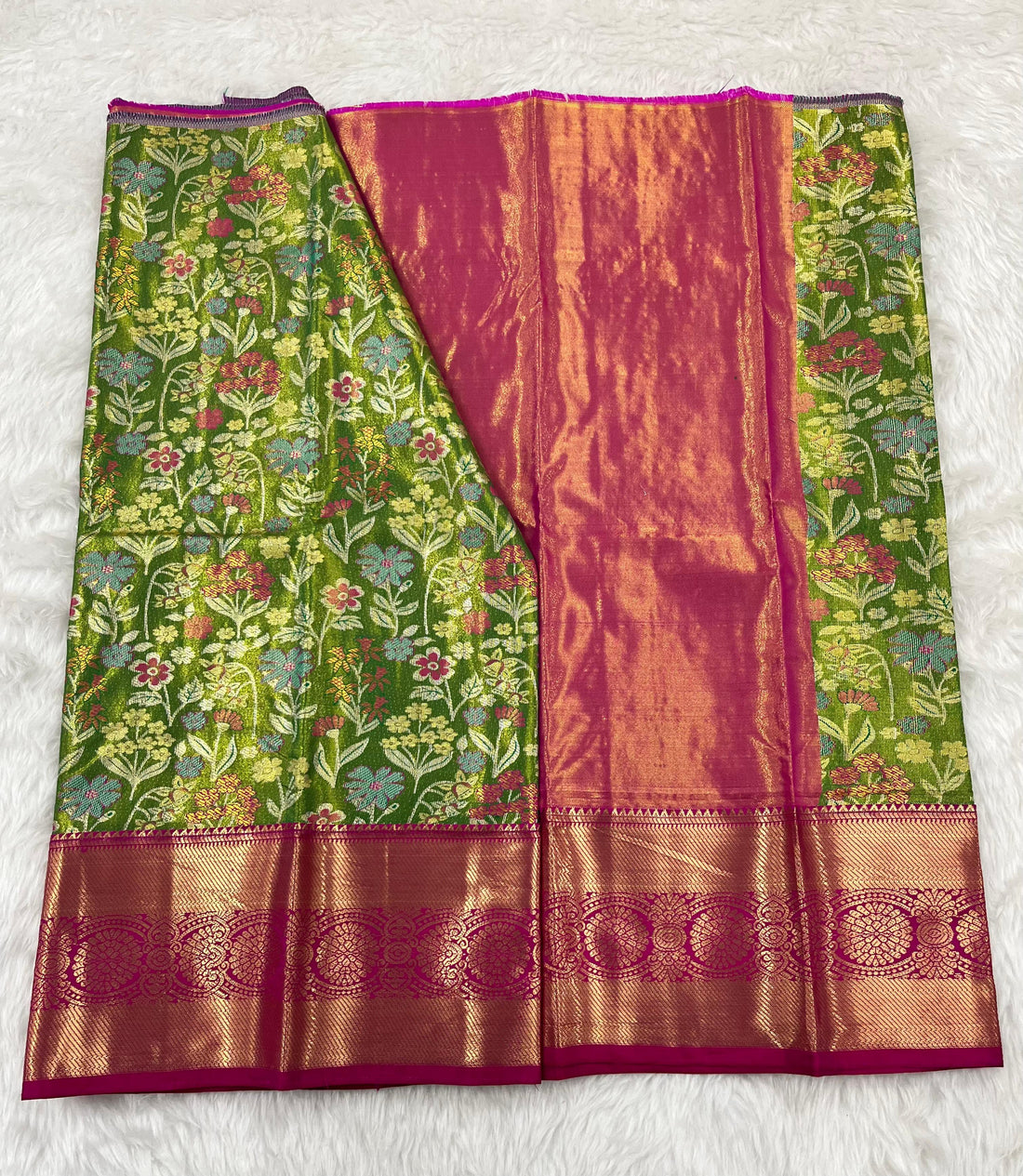 (2–5 Years) Lehenga -  Unstitched (Blouse + Material)