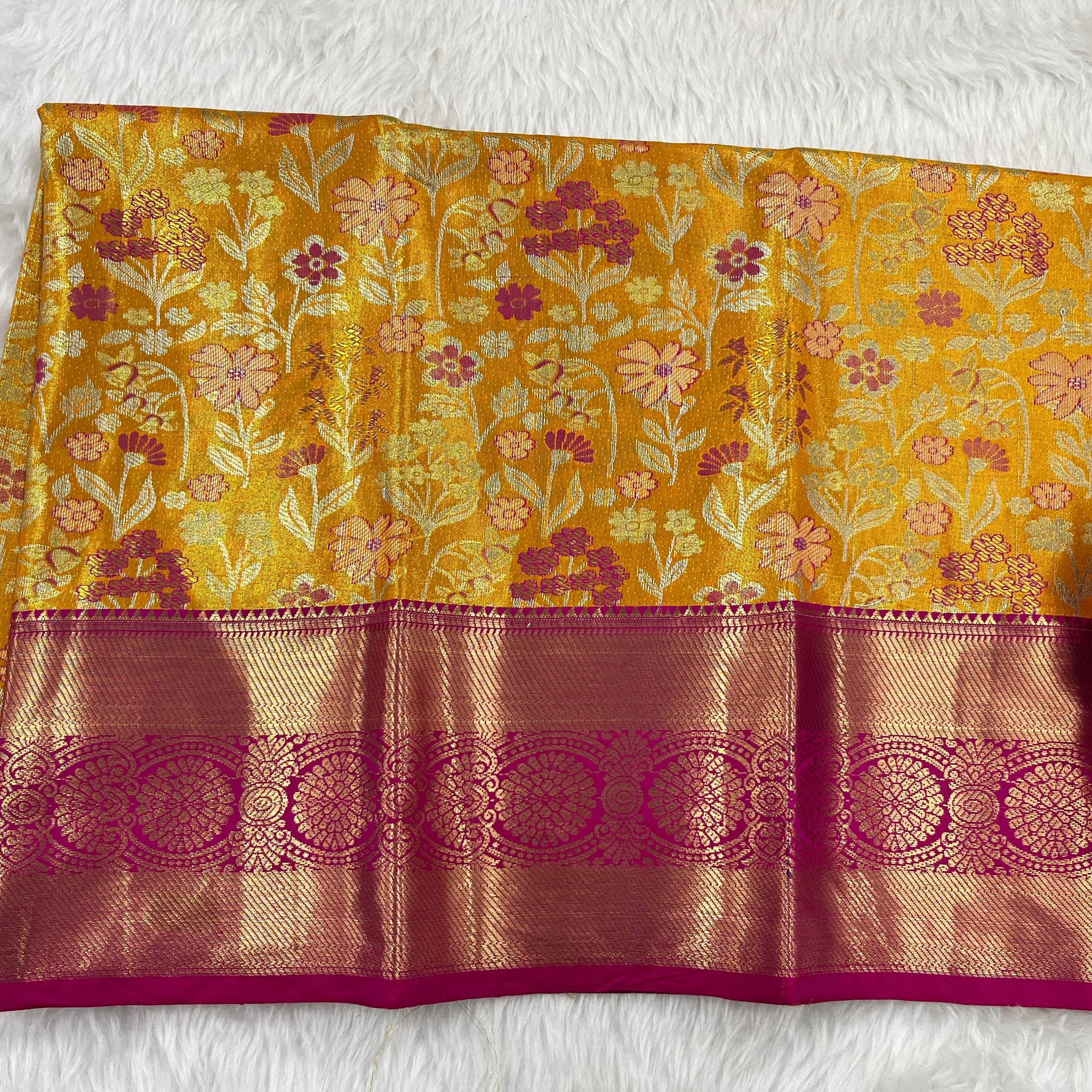 (2–5 Years) Lehenga -  Unstitched (Blouse + Material)