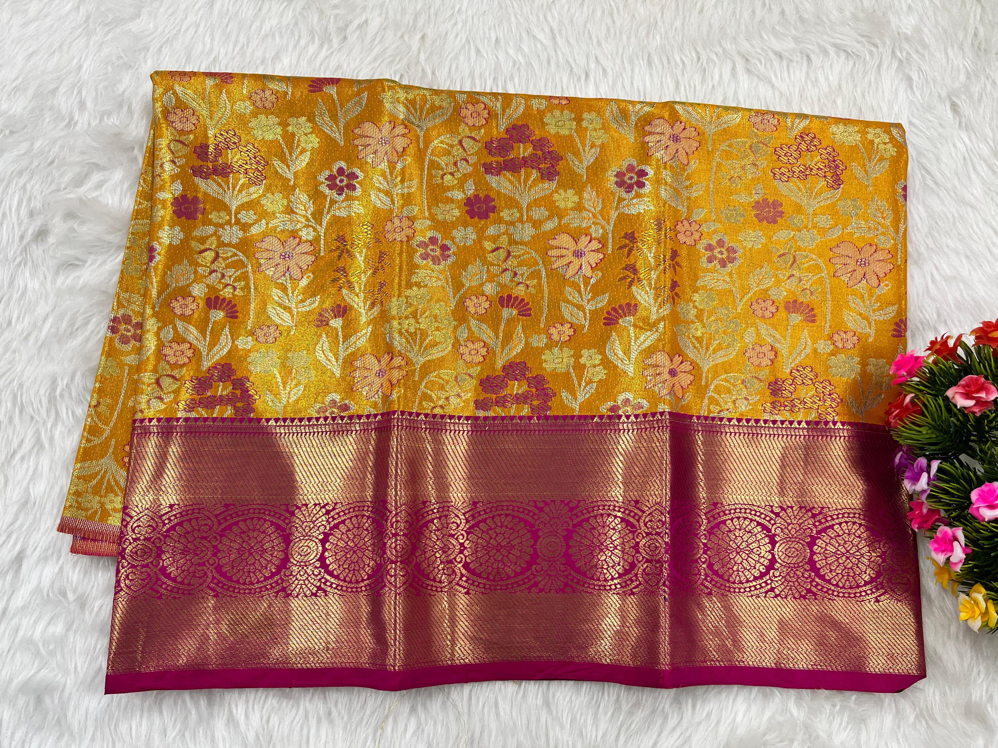 (2–5 Years) Lehenga -  Unstitched (Blouse + Material)