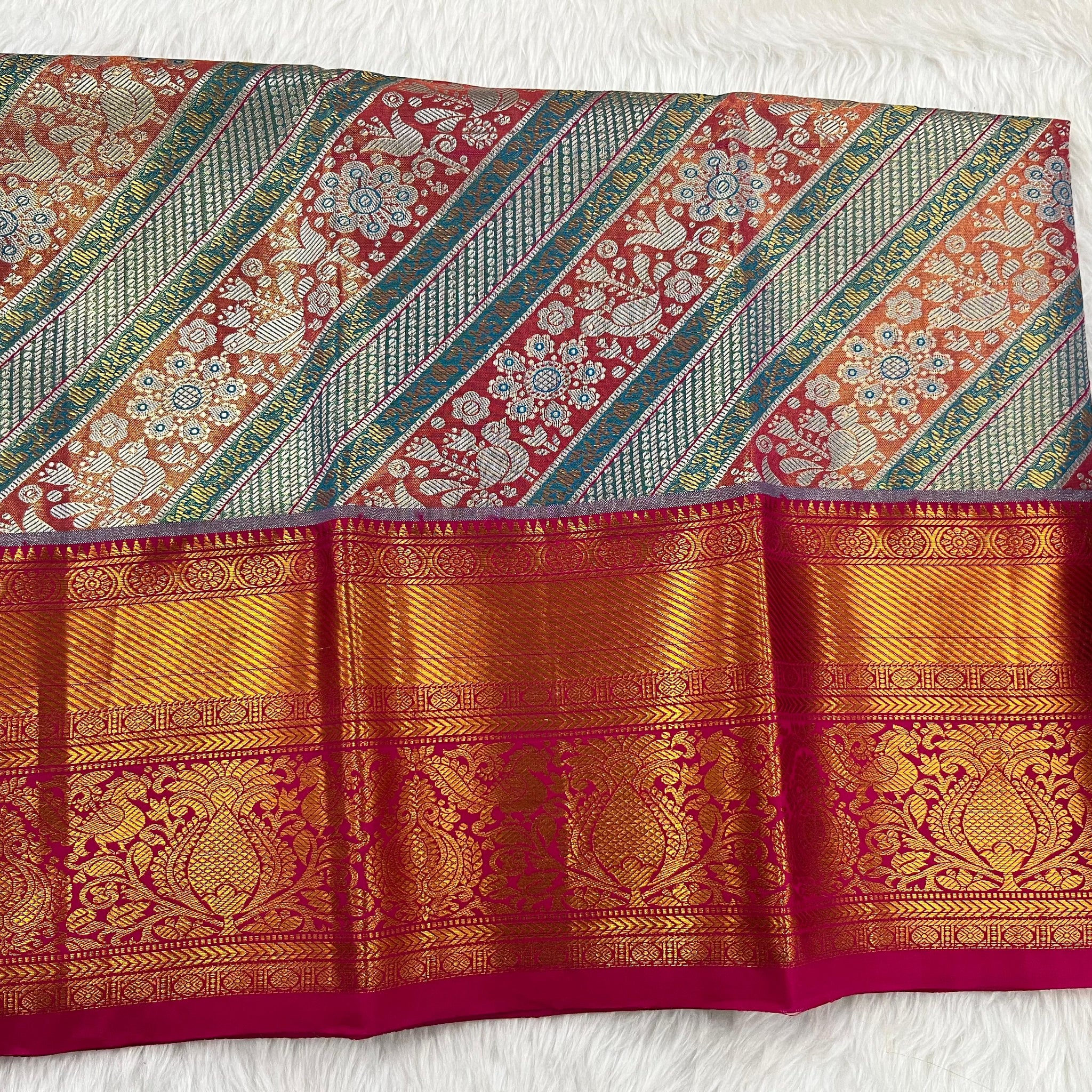 (2–5 Years) Lehenga -  Unstitched (Blouse + Material)