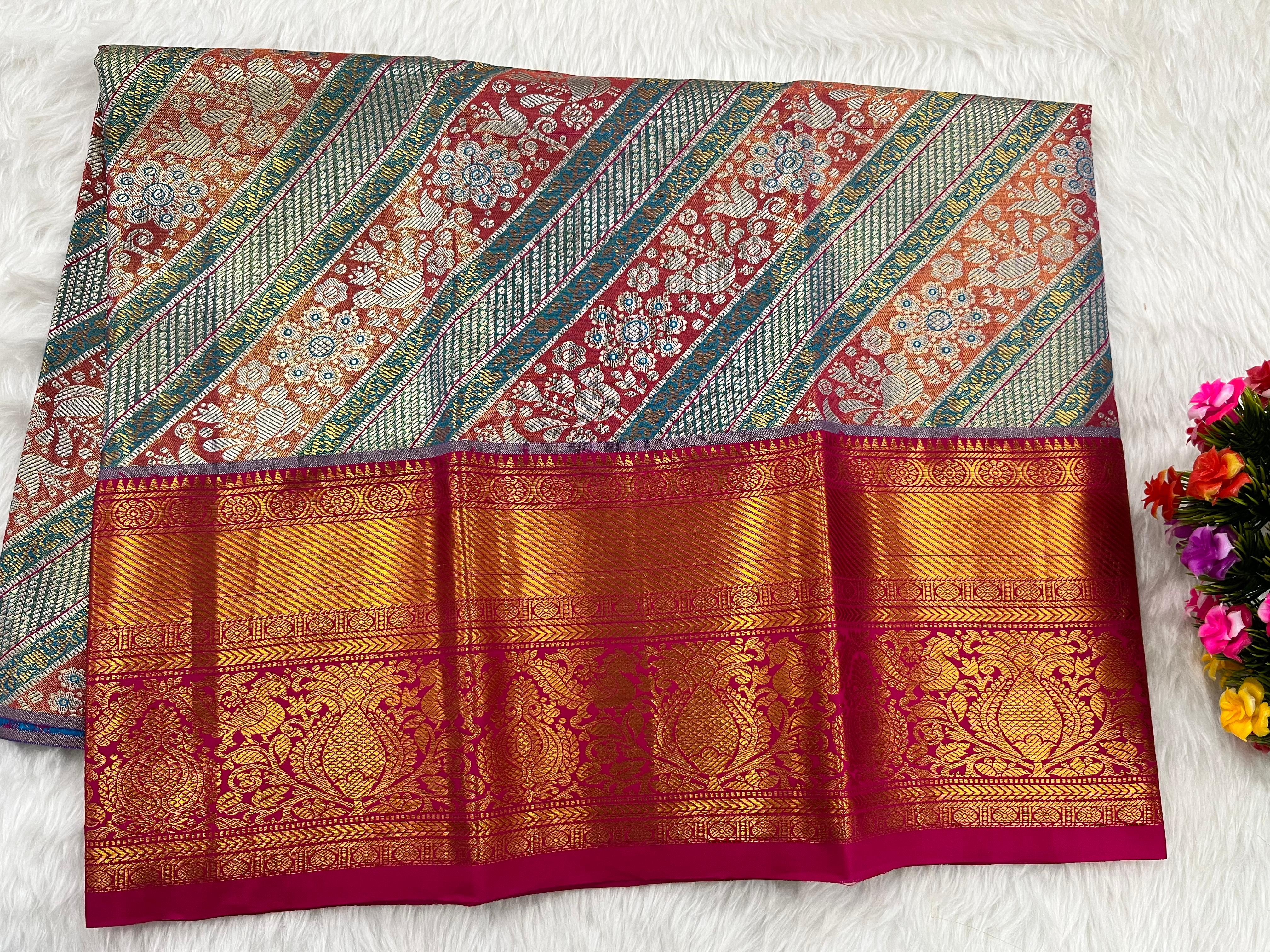 (2–5 Years) Lehenga -  Unstitched (Blouse + Material)