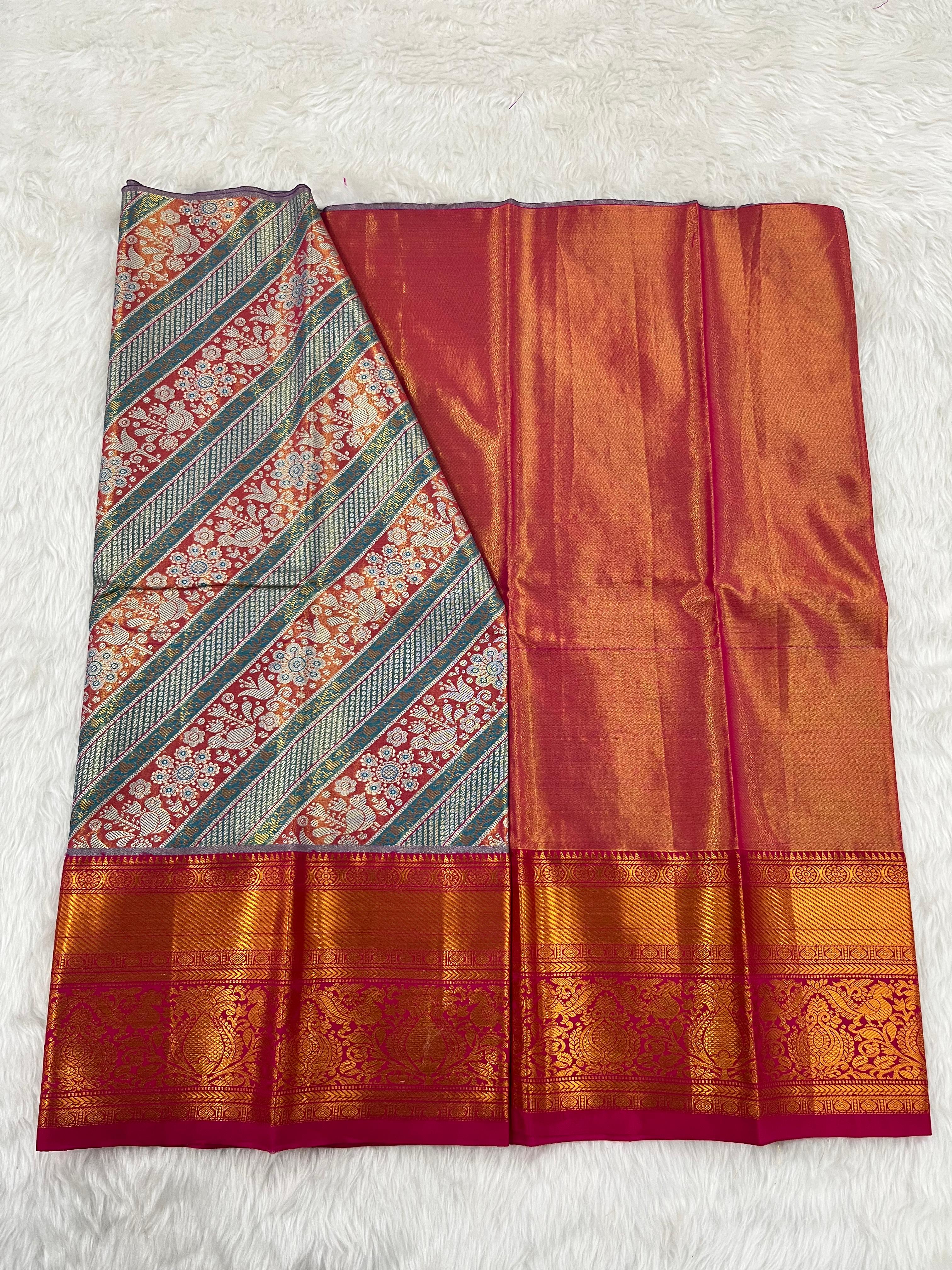 (2–5 Years) Lehenga -  Unstitched (Blouse + Material)