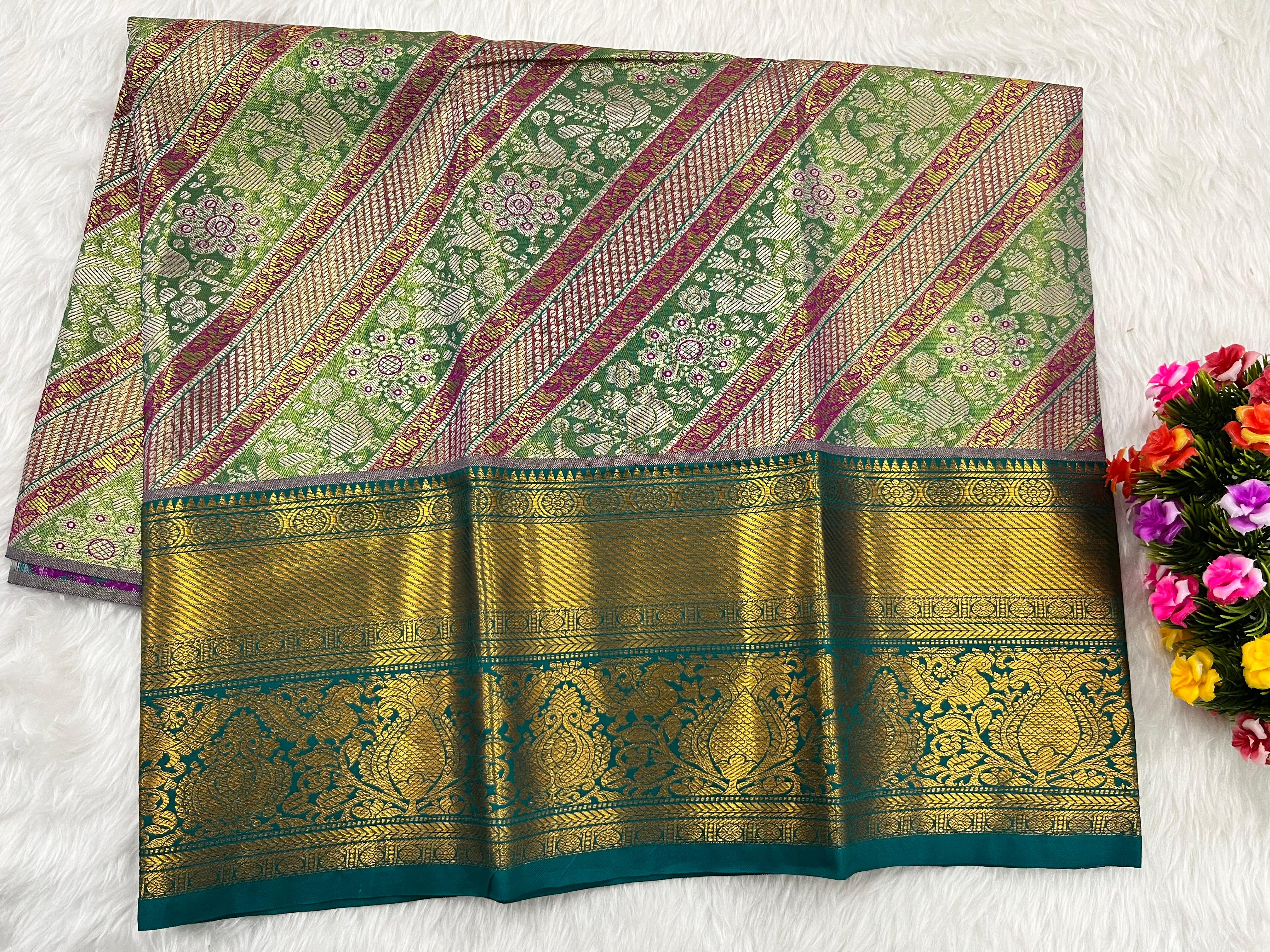 (2–5 Years) Lehenga -  Unstitched (Blouse + Material)