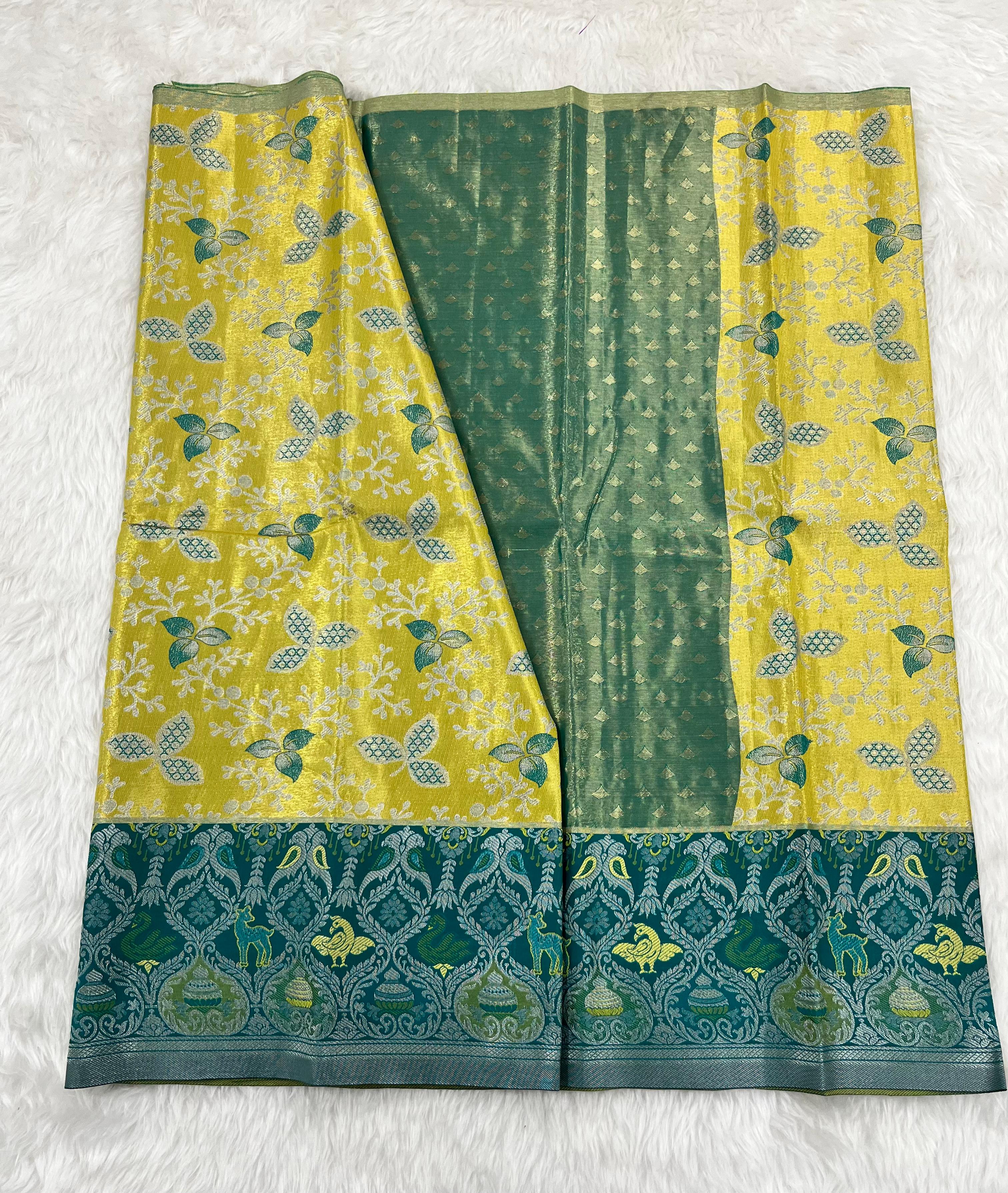 (2–5 Years) Lehenga -  Unstitched (Blouse + Material)