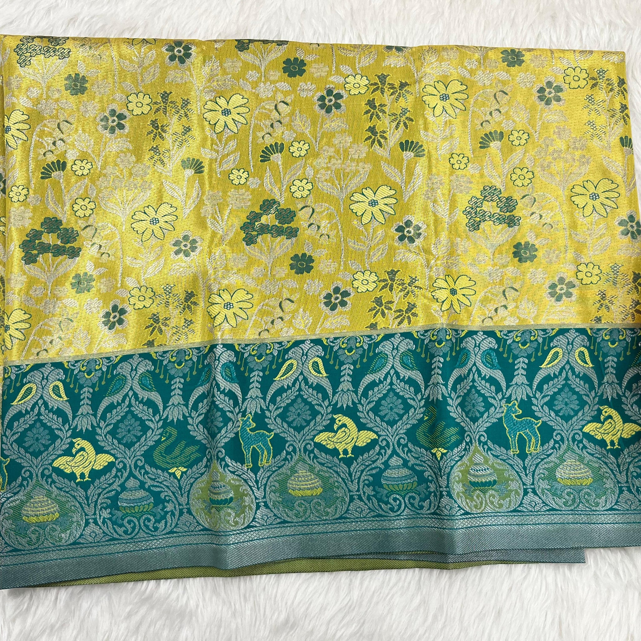 (2–5 Years) Lehenga -  Unstitched (Blouse + Material)