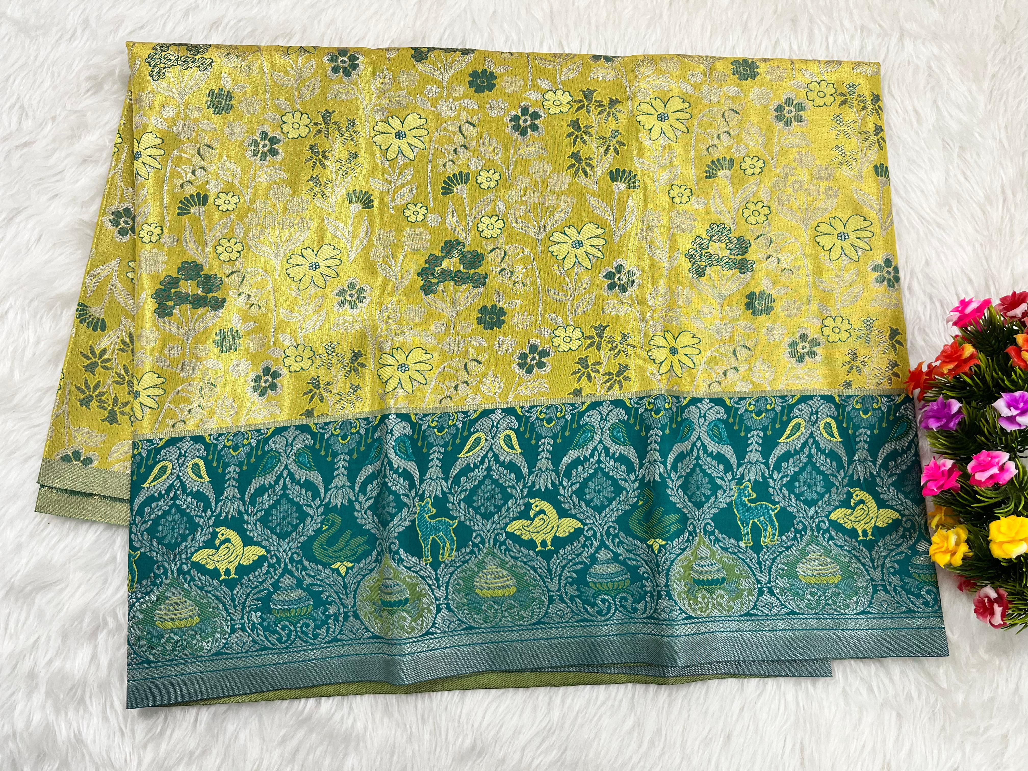 (2–5 Years) Lehenga -  Unstitched (Blouse + Material)