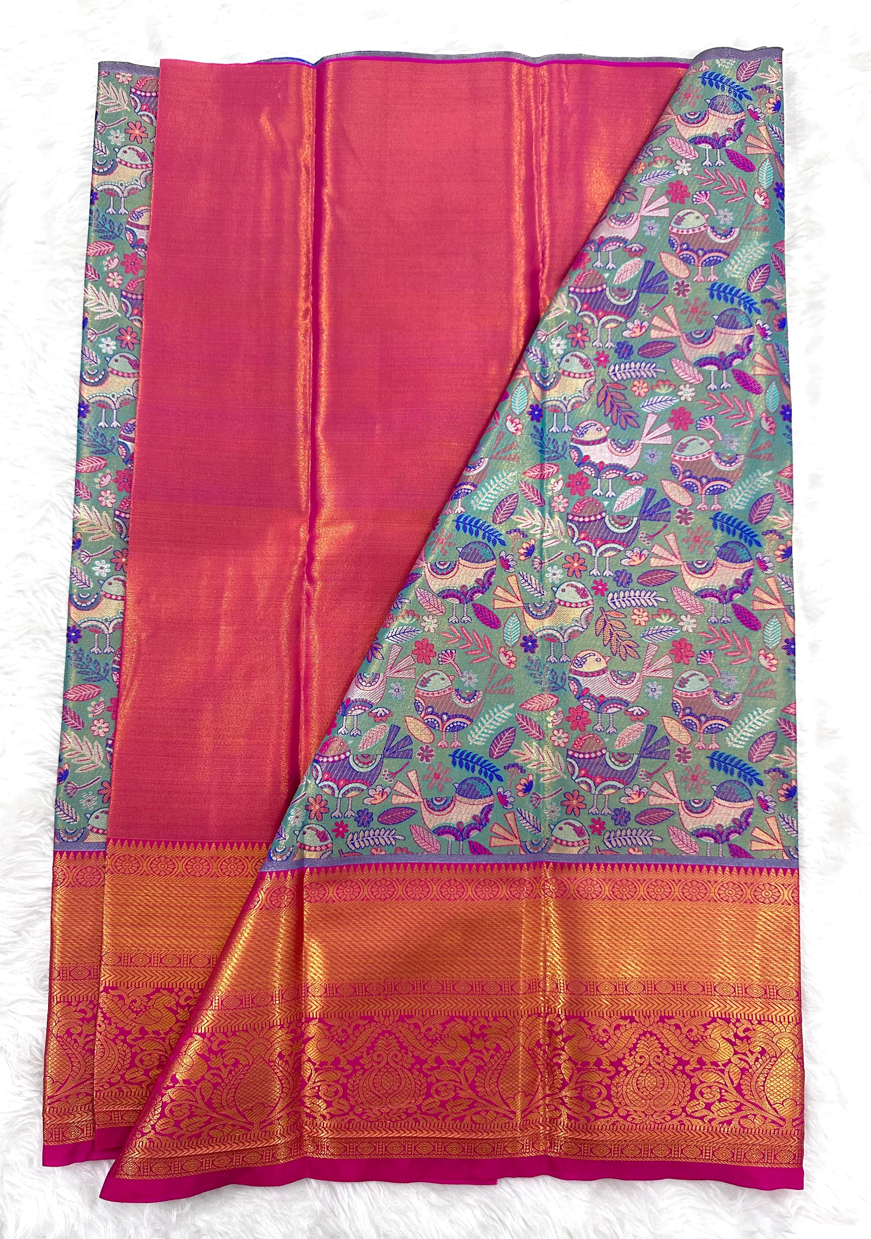 (2–5 Years) Lehenga -  Unstitched (Blouse + Material)