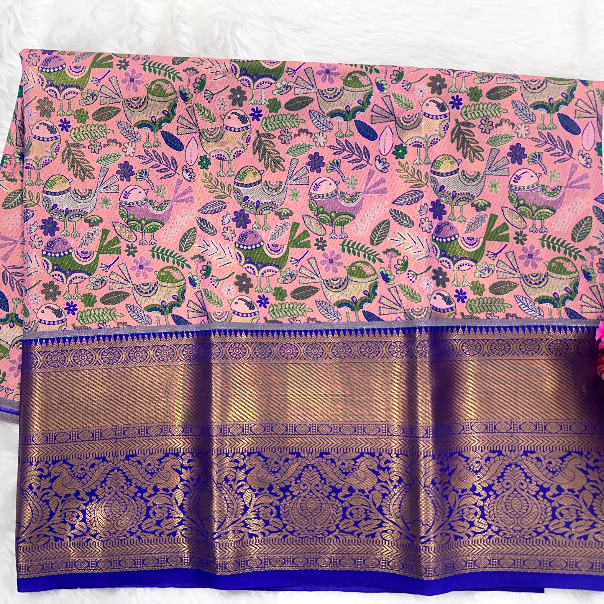 (2–5 Years) Lehenga -  Unstitched (Blouse + Material)