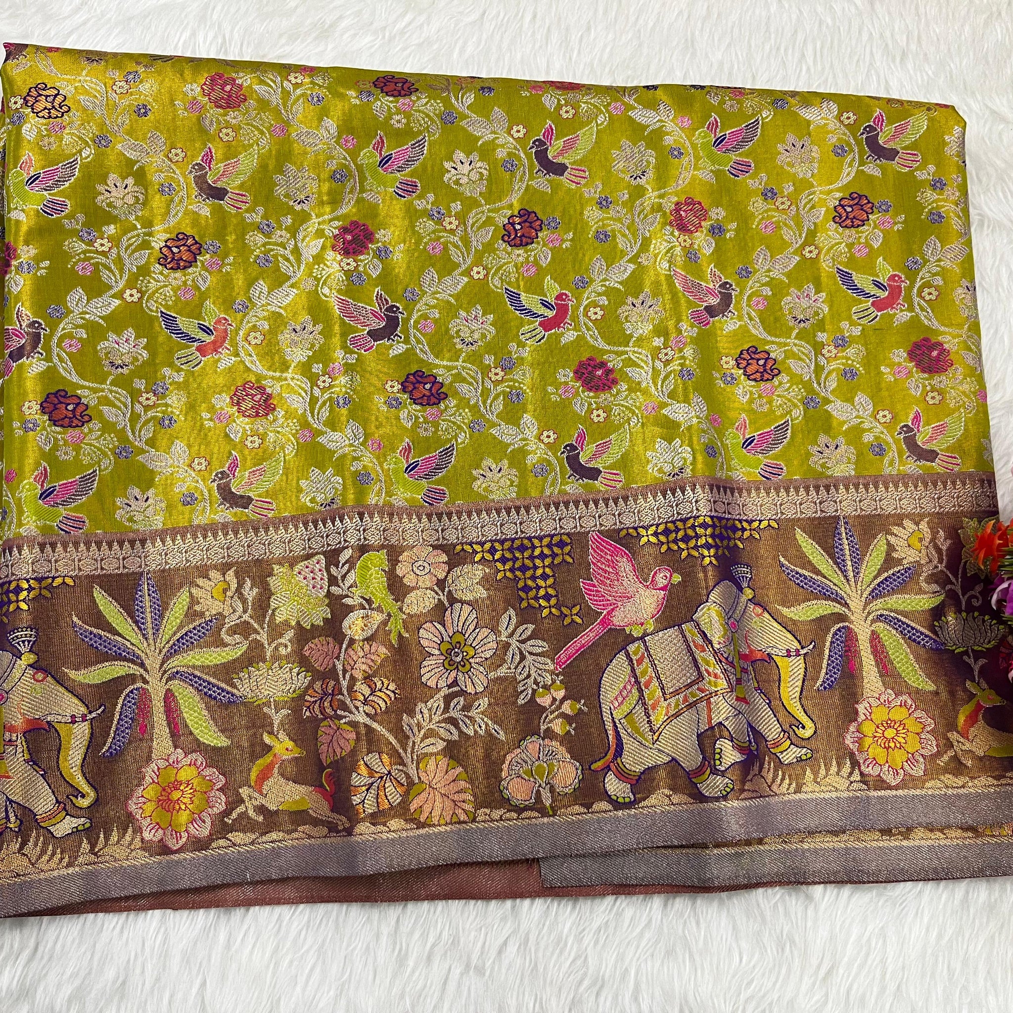 (2–5 Years) Lehenga -  Unstitched (Blouse + Material)