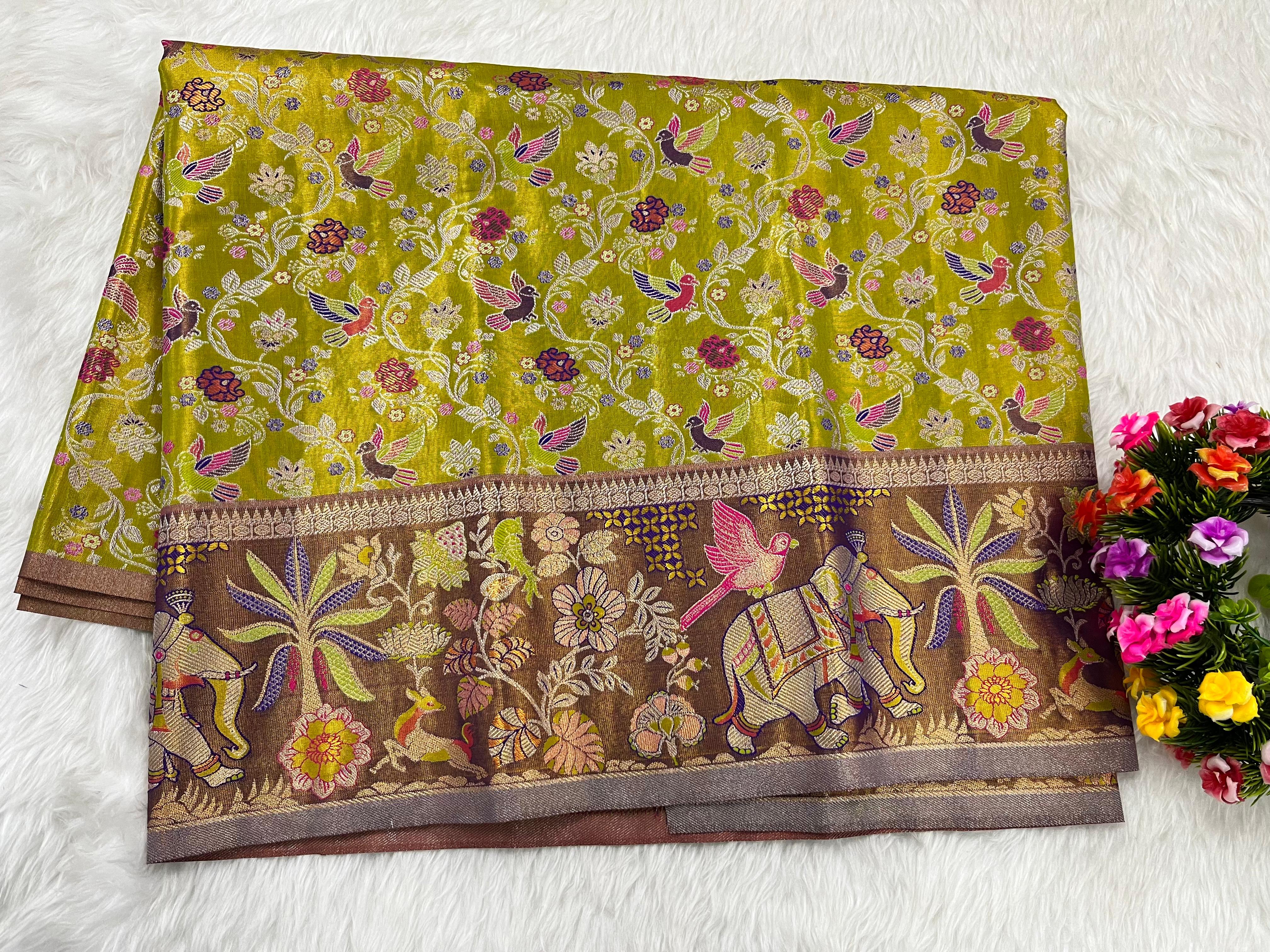 (2–5 Years) Lehenga -  Unstitched (Blouse + Material)