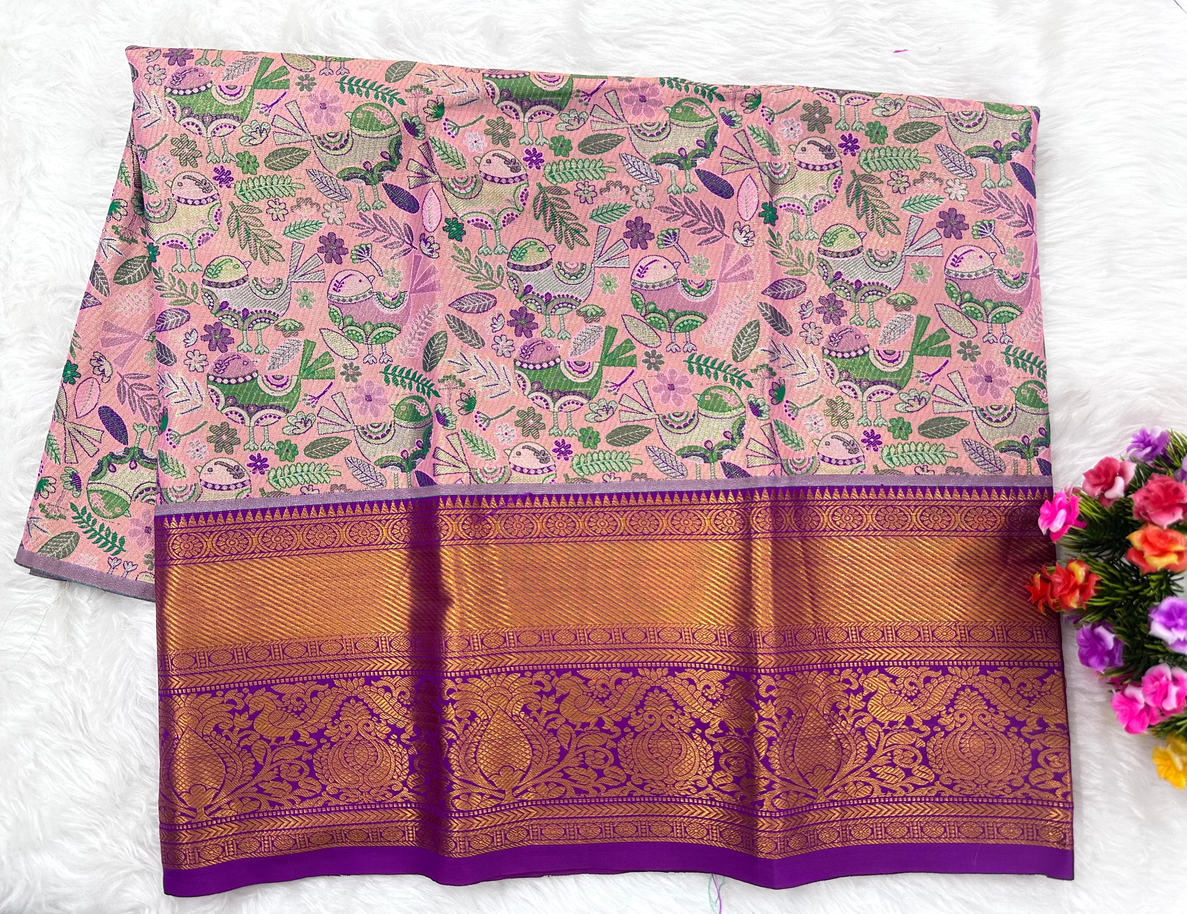 (2–5 Years) Lehenga -  Unstitched (Blouse + Material)